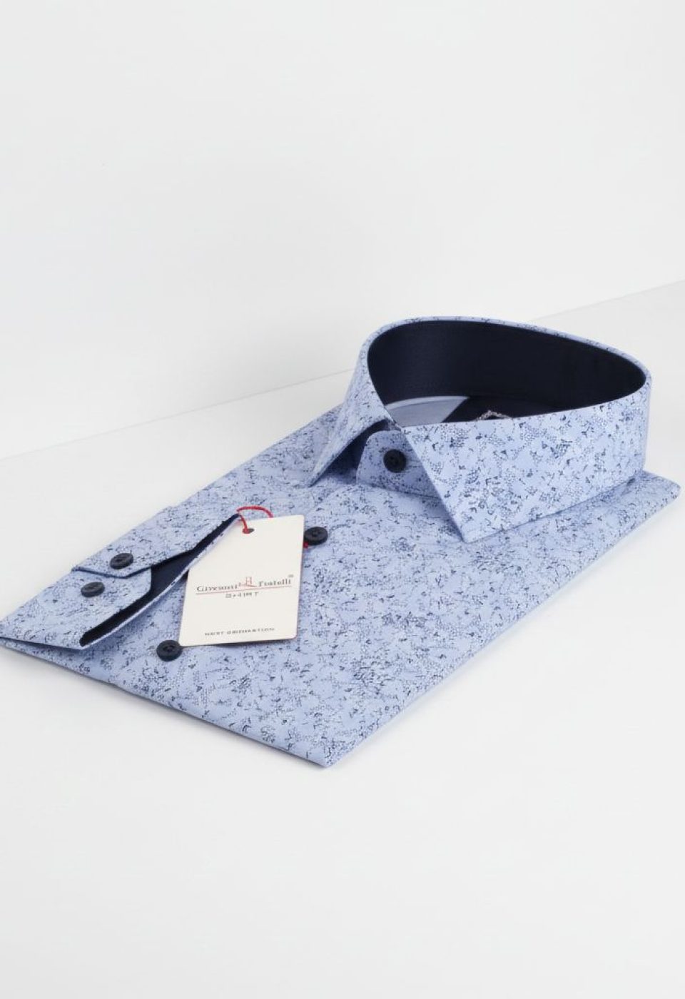 8 Drop Slim Fit Uzun Kol Desenli Erkek Gömlek 3GMK312194003