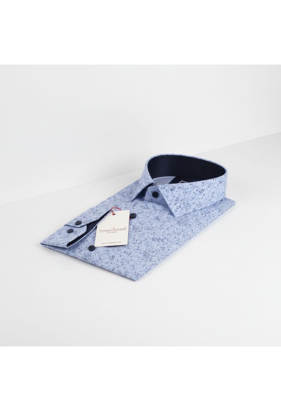 8 Drop Slim Fit Uzun Kol Desenli Erkek Gömlek 3GMK312194003 - Giovanni Fratelli