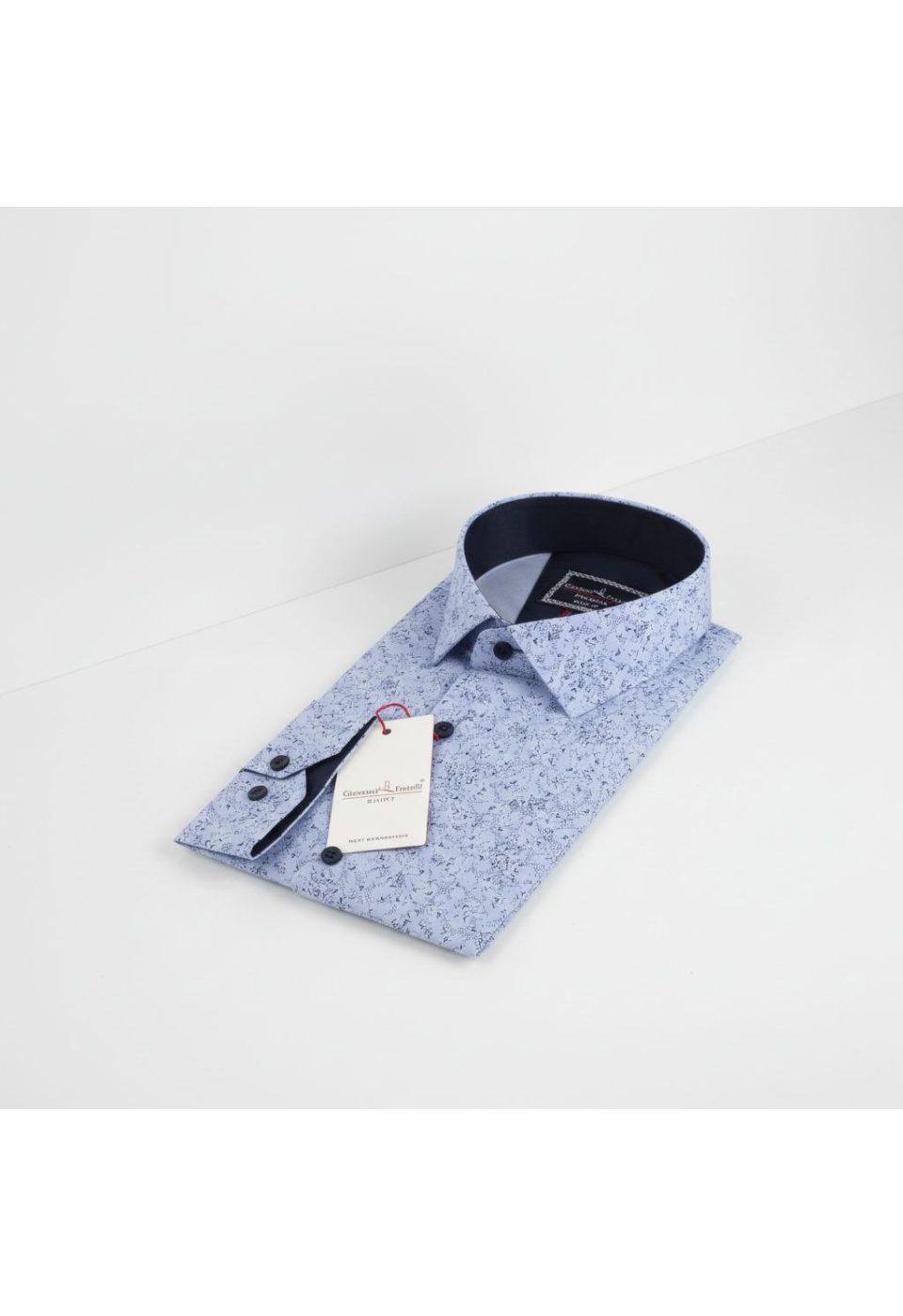 8 Drop Slim Fit Uzun Kol Desenli Erkek Gömlek 3GMK312194003 - Giovanni Fratelli