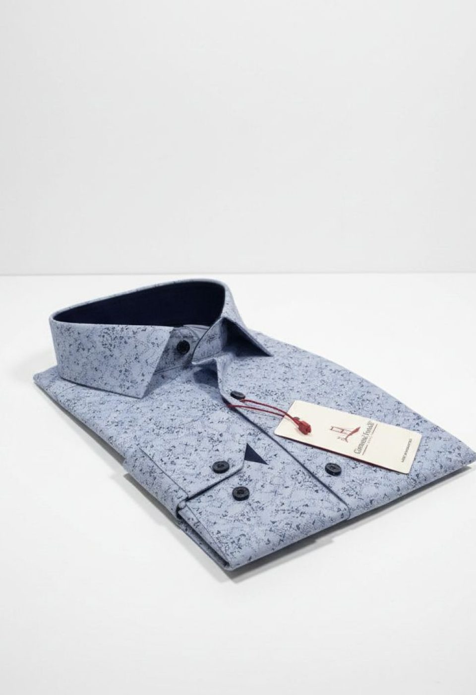 8 Drop Slim Fit Uzun Kol Desenli Erkek Gömlek 3GMK312194004