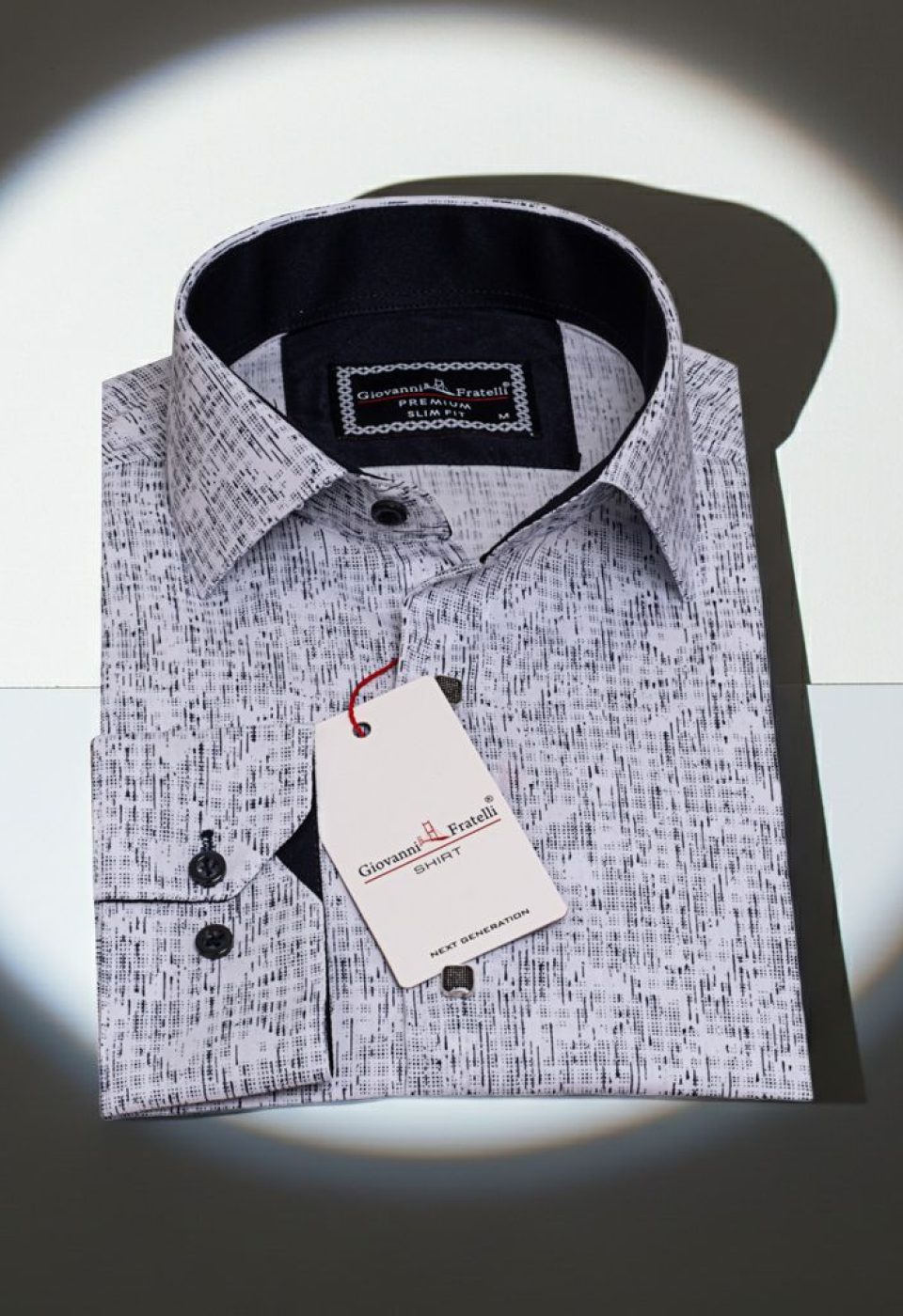 Slim Fit Uzun Kol Dijital Baskılı Desenli Erkek Gömlek 3GMK312198001 - Giovanni Fratelli