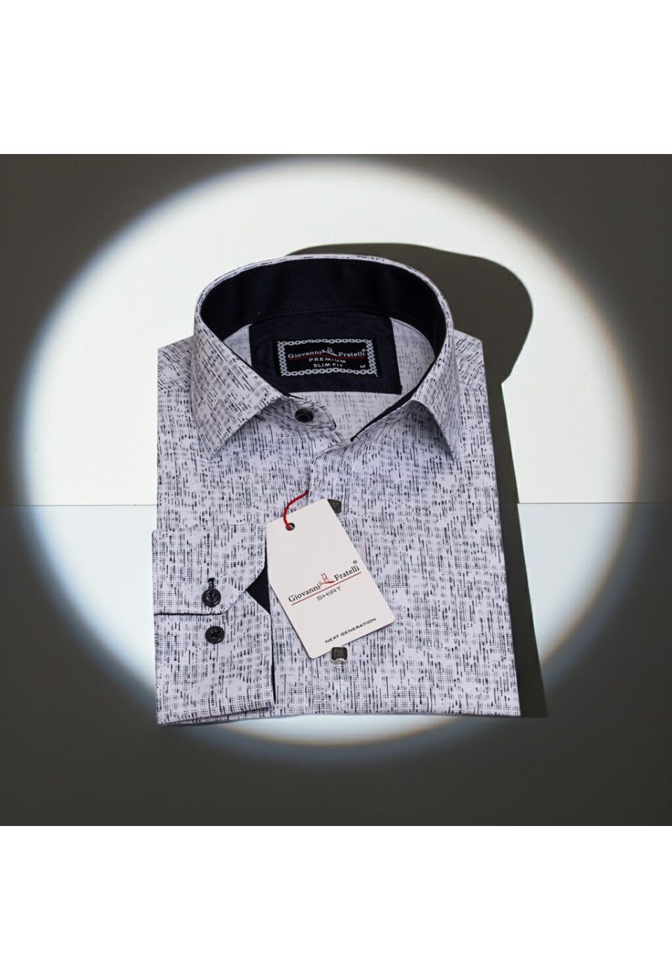 Slim Fit Uzun Kol Dijital Baskılı Desenli Erkek Gömlek 3GMK312198001 - Giovanni Fratelli