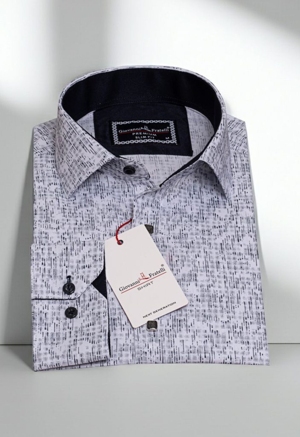 Slim Fit Uzun Kol Dijital Baskılı Desenli Erkek Gömlek 3GMK312198001