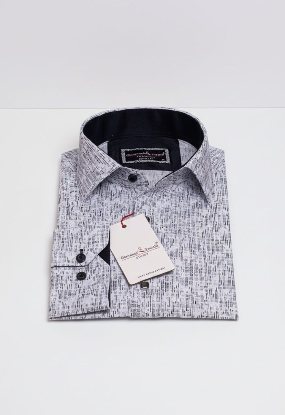Slim Fit Uzun Kol Dijital Baskılı Desenli Erkek Gömlek 3GMK312198001