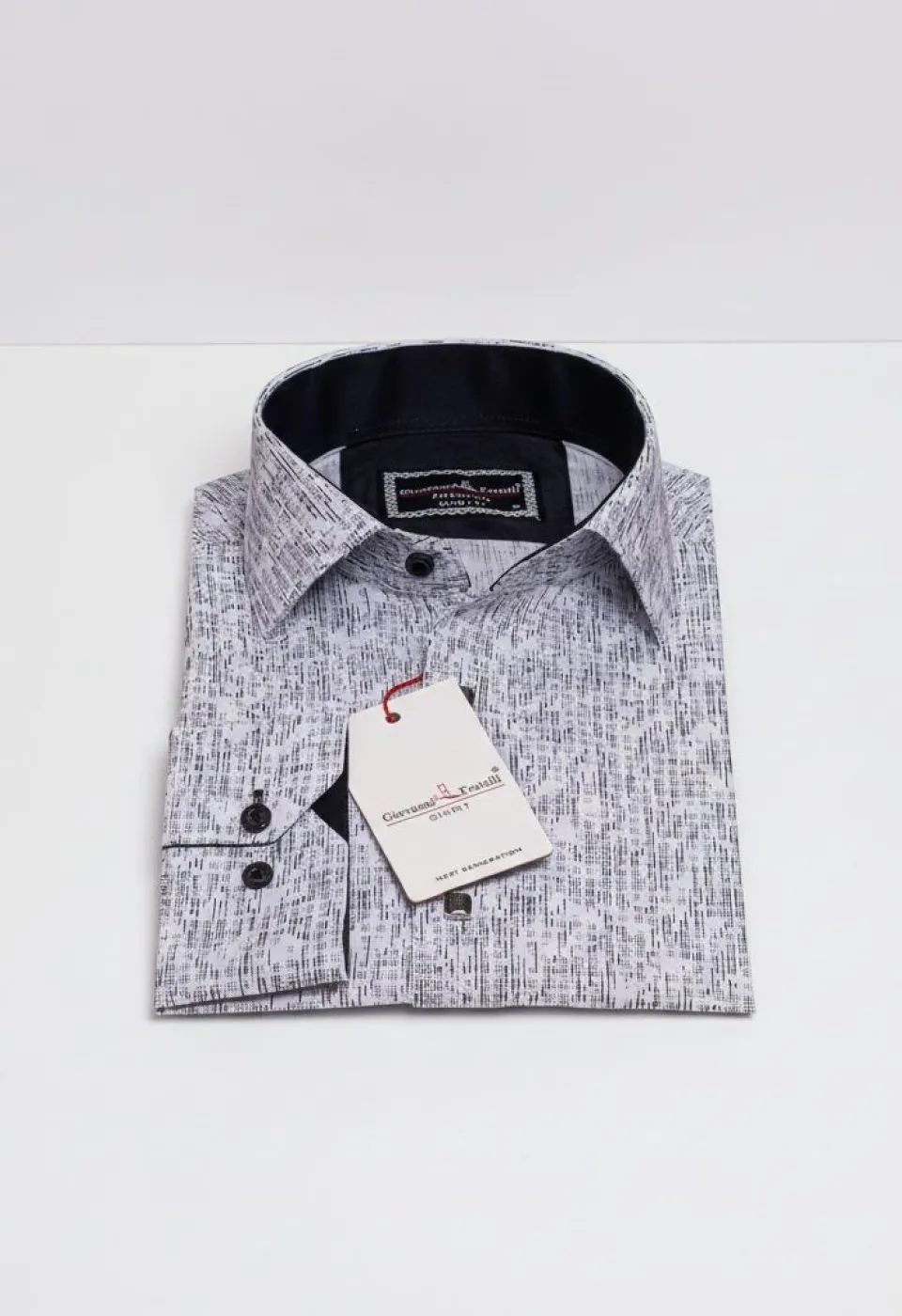 Slim Fit Uzun Kol Dijital Baskılı Desenli Erkek Gömlek 3GMK312198001