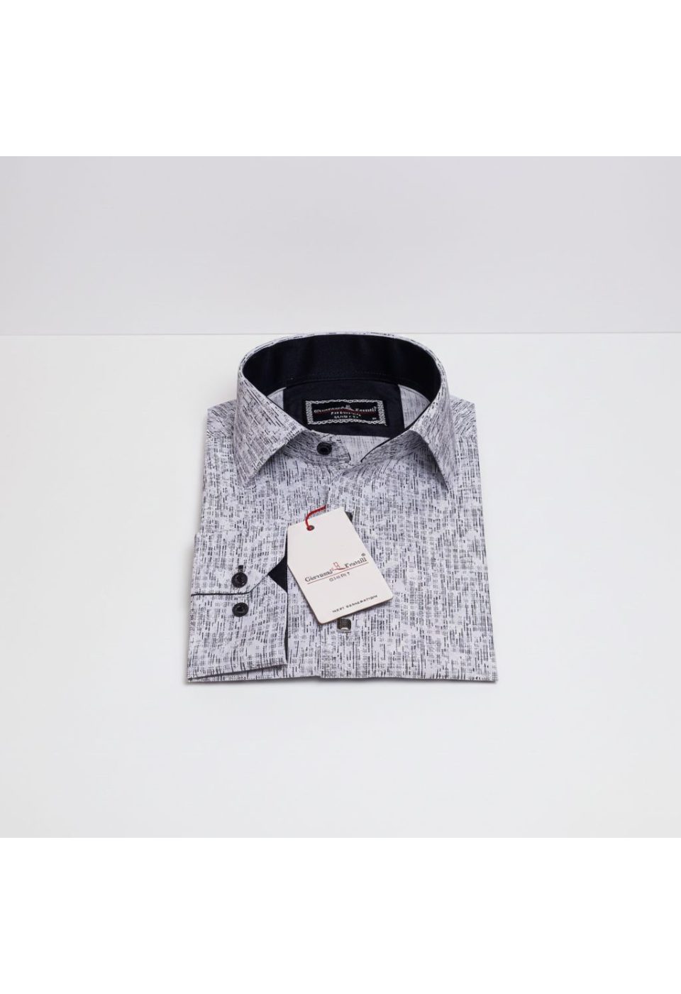 Slim Fit Uzun Kol Dijital Baskılı Desenli Erkek Gömlek 3GMK312198001 - Giovanni Fratelli