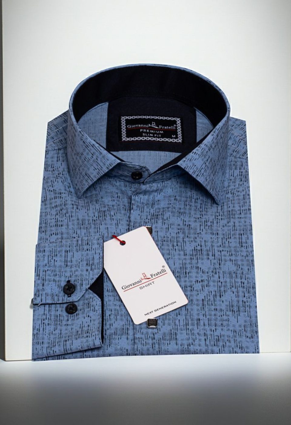 Slim Fit Uzun Kol Dijital Baskılı Desenli Erkek Gömlek 3GMK312198002 - Giovanni Fratelli
