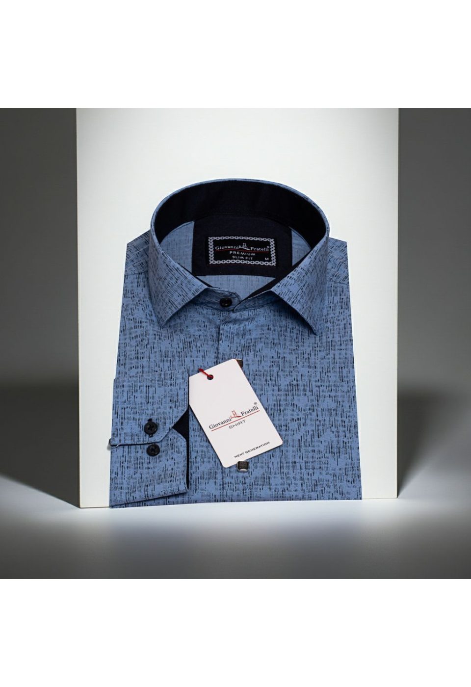 Slim Fit Uzun Kol Dijital Baskılı Desenli Erkek Gömlek 3GMK312198002 - Giovanni Fratelli