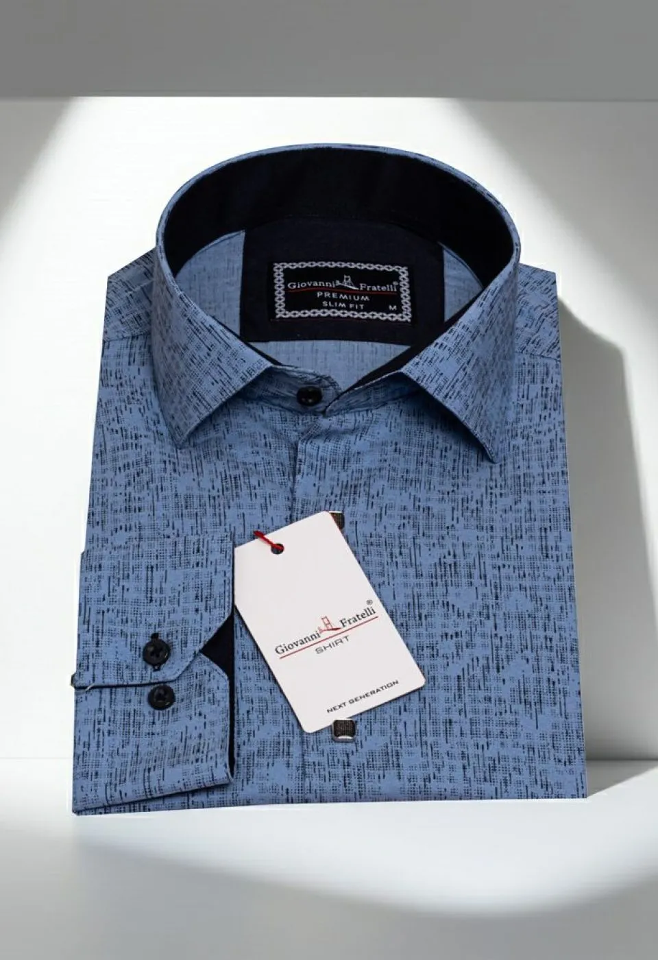 Slim Fit Uzun Kol Dijital Baskılı Desenli Erkek Gömlek 3GMK312198002