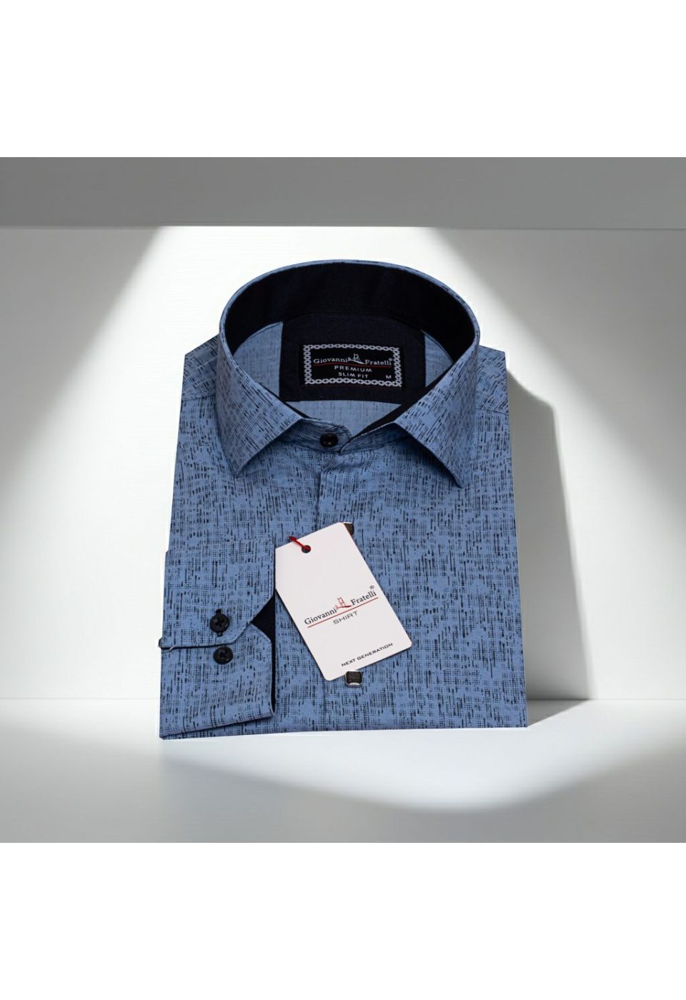 Slim Fit Uzun Kol Dijital Baskılı Desenli Erkek Gömlek 3GMK312198002 - Giovanni Fratelli