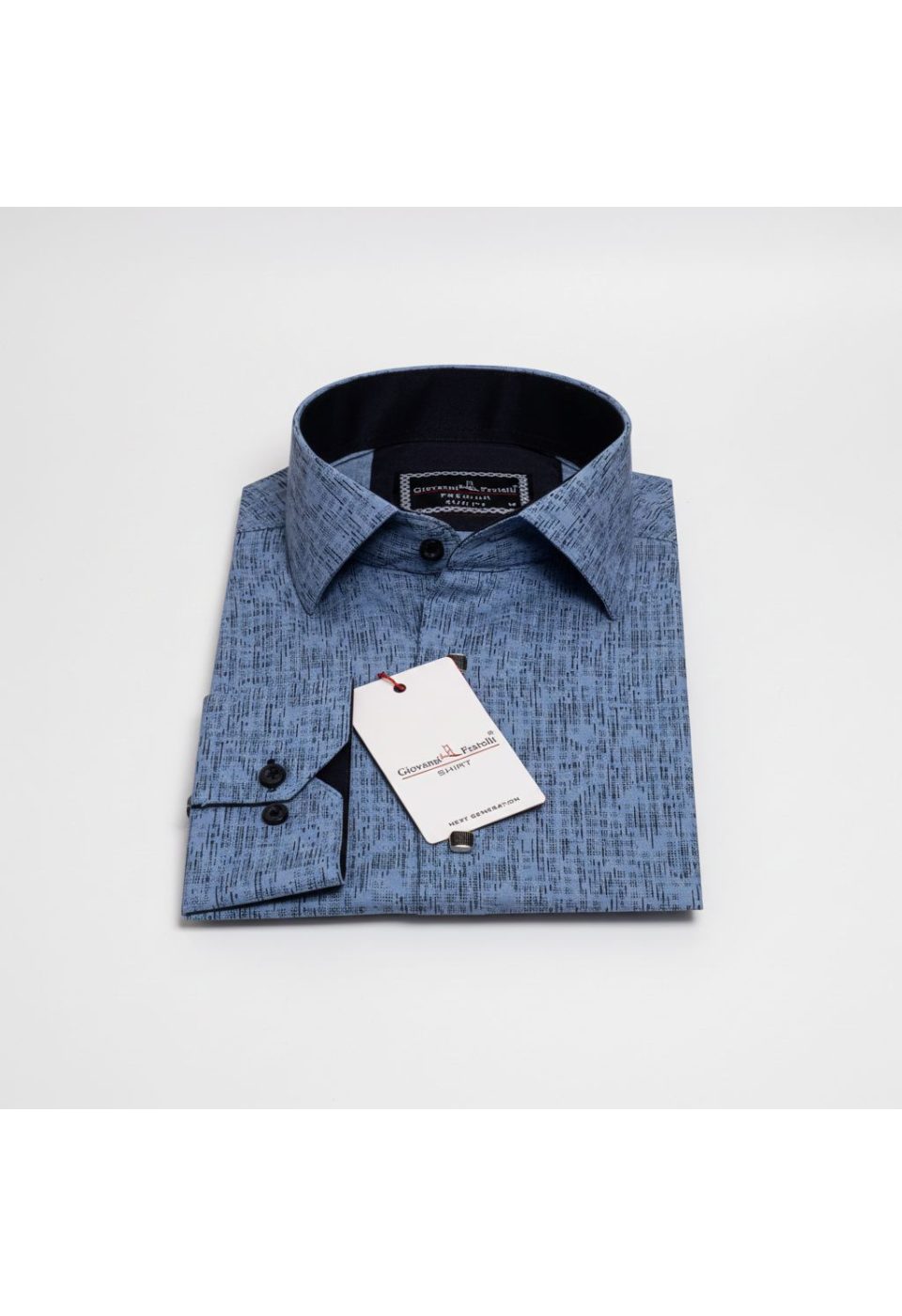 Slim Fit Uzun Kol Dijital Baskılı Desenli Erkek Gömlek 3GMK312198002 - Giovanni Fratelli