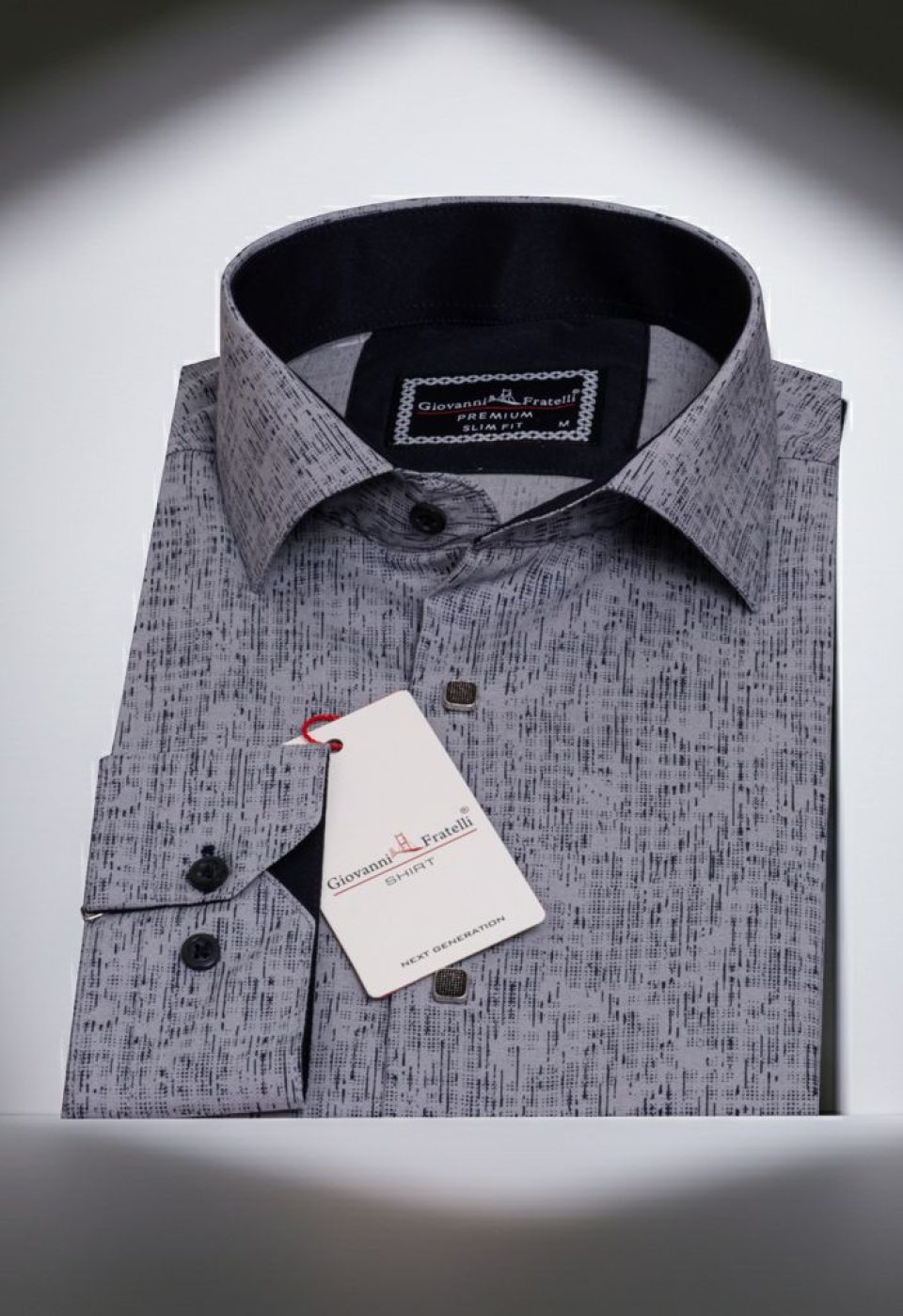 Slim Fit Uzun Kol Dijital Baskılı Desenli Erkek Gömlek 3GMK312198003 - Giovanni Fratelli