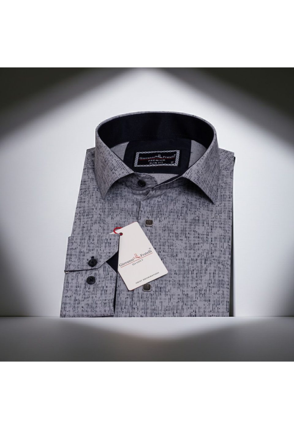 Slim Fit Uzun Kol Dijital Baskılı Desenli Erkek Gömlek 3GMK312198003 - Giovanni Fratelli