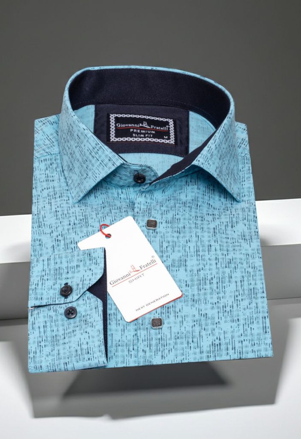 Slim Fit Uzun Kol Dijital Baskılı Desenli Erkek Gömlek 3GMK312198007 - Giovanni Fratelli