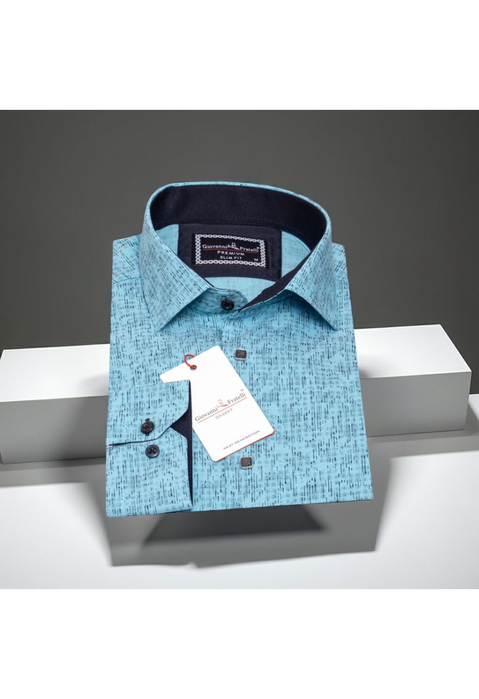 Slim Fit Uzun Kol Dijital Baskılı Desenli Erkek Gömlek 3GMK312198007 - Giovanni Fratelli