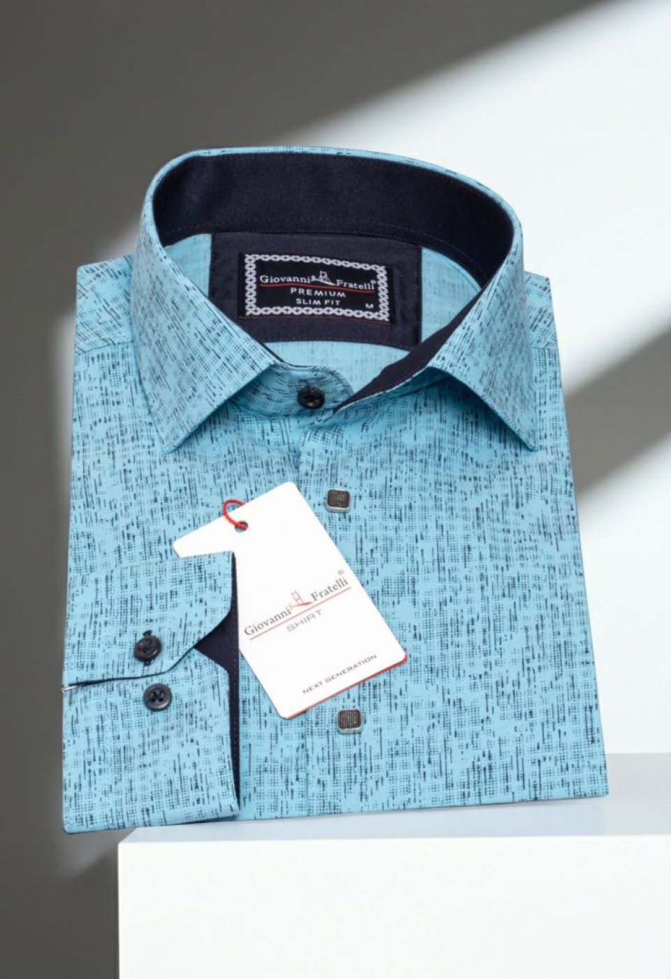 Slim Fit Uzun Kol Dijital Baskılı Desenli Erkek Gömlek 3GMK312198007