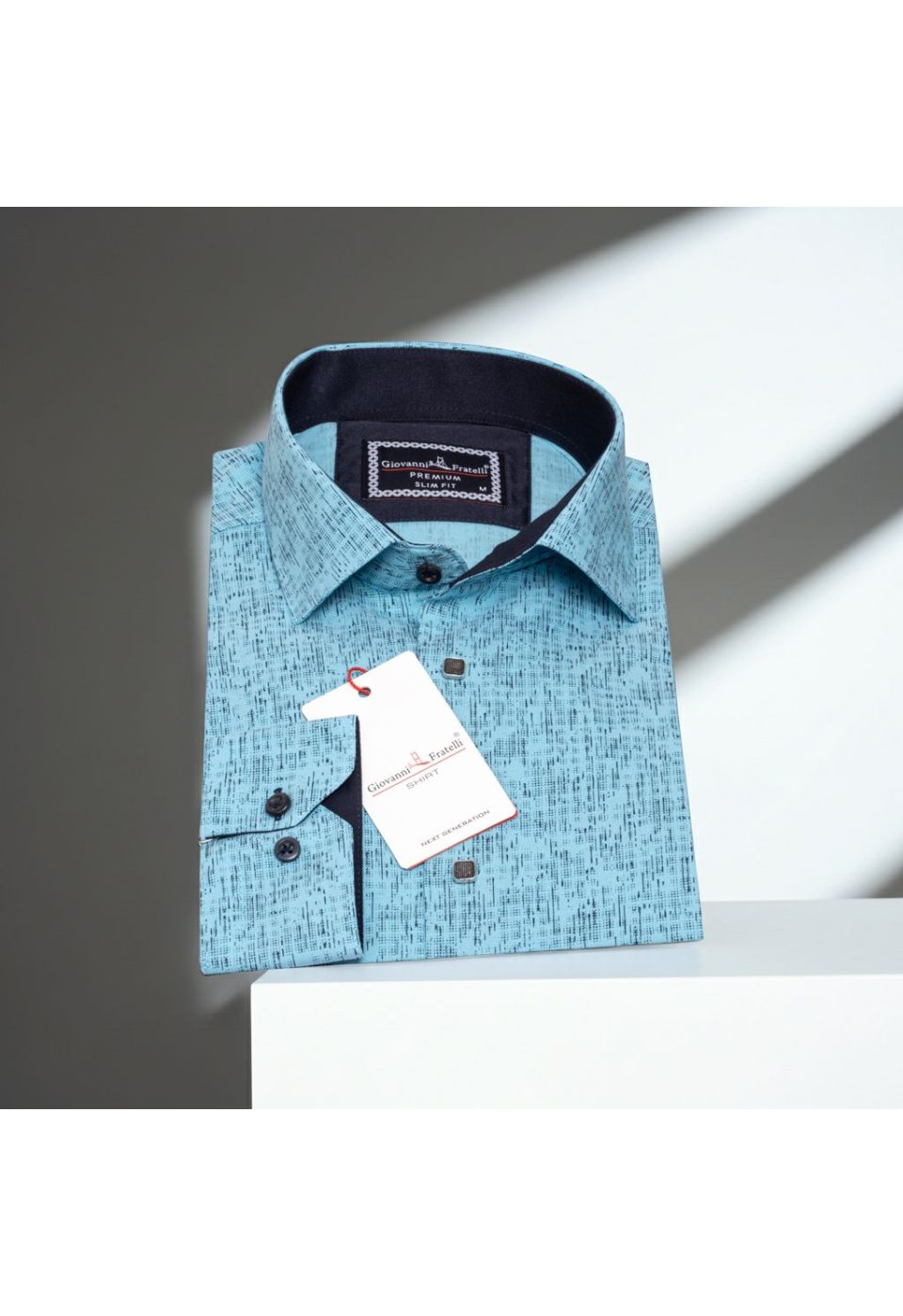 Slim Fit Uzun Kol Dijital Baskılı Desenli Erkek Gömlek 3GMK312198007 - Giovanni Fratelli