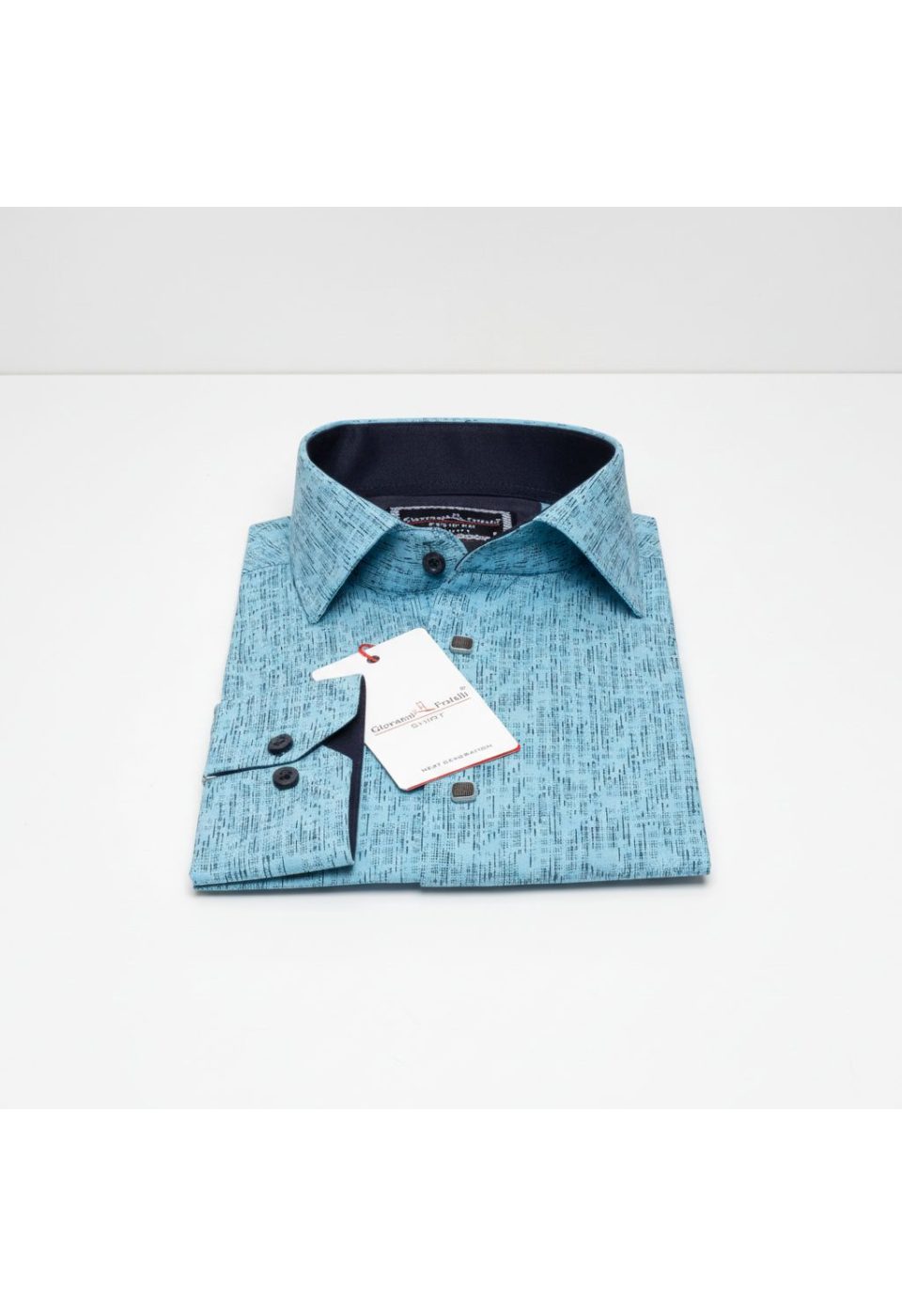 Slim Fit Uzun Kol Dijital Baskılı Desenli Erkek Gömlek 3GMK312198007 - Giovanni Fratelli