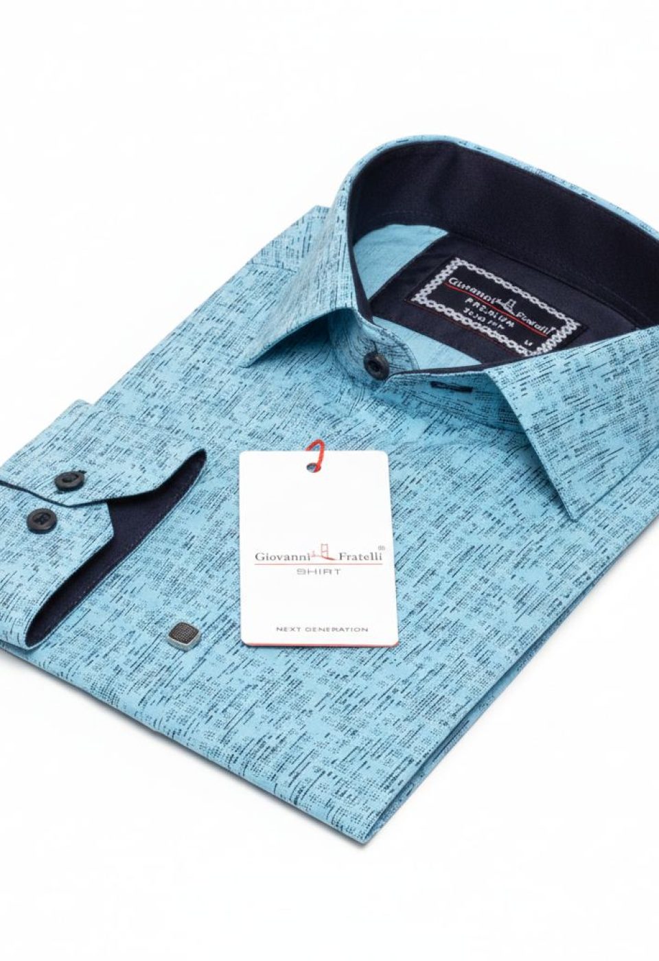 Slim Fit Uzun Kol Dijital Baskılı Desenli Erkek Gömlek 3GMK312198007 - Giovanni Fratelli