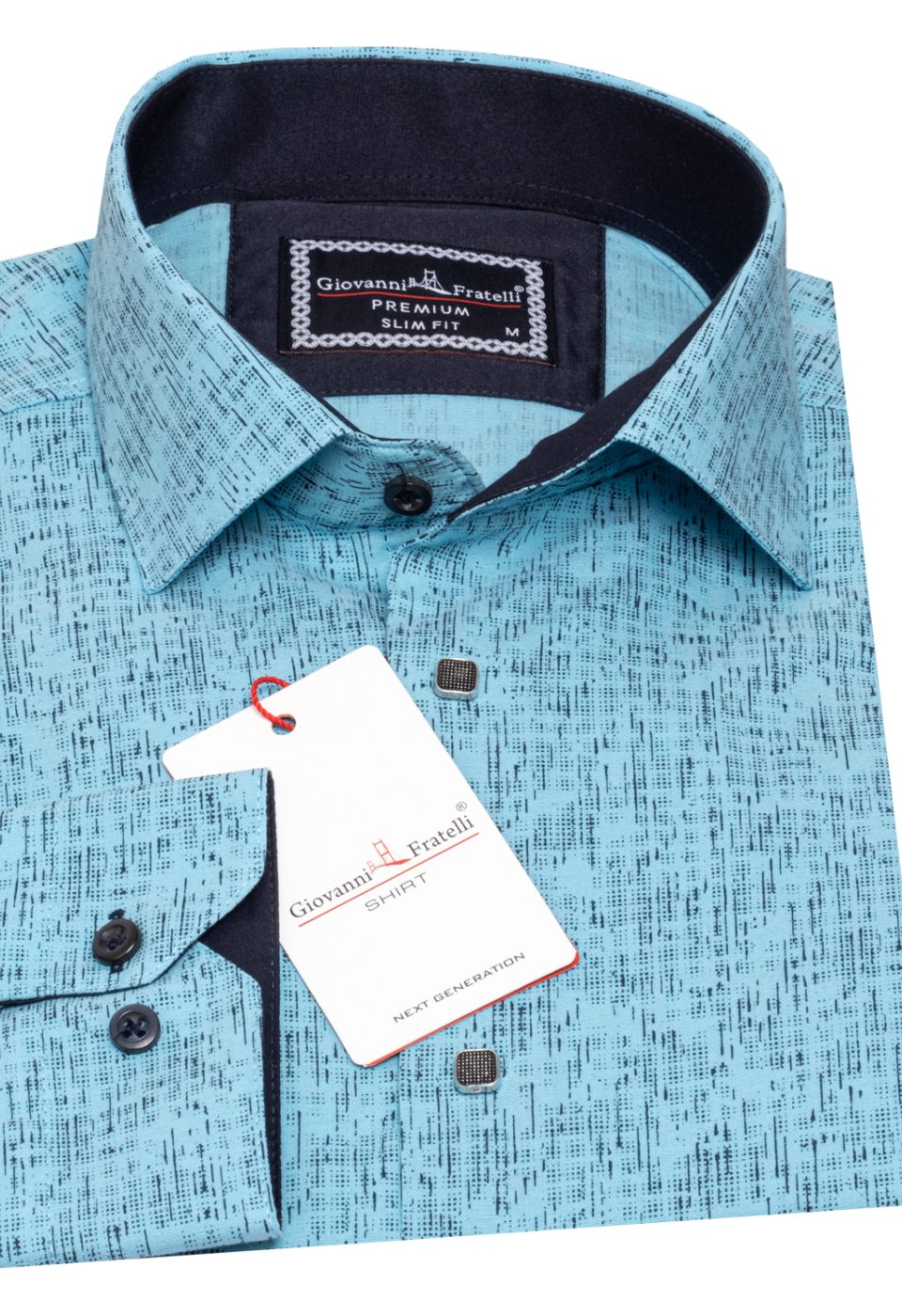 Slim Fit Uzun Kol Dijital Baskılı Desenli Erkek Gömlek 3GMK312198007 - Giovanni Fratelli
