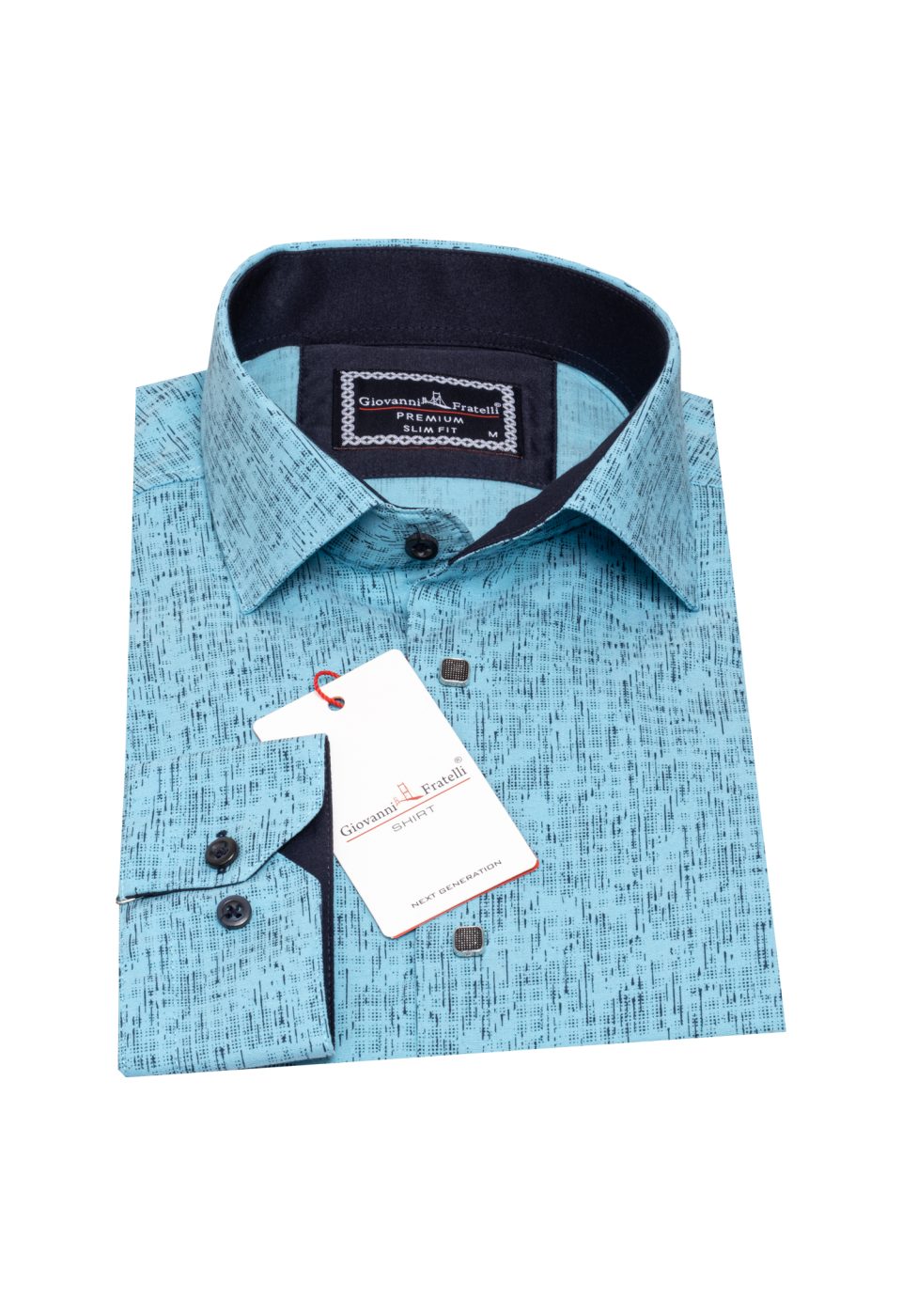Slim Fit Uzun Kol Dijital Baskılı Desenli Erkek Gömlek 3GMK312198007 - Giovanni Fratelli
