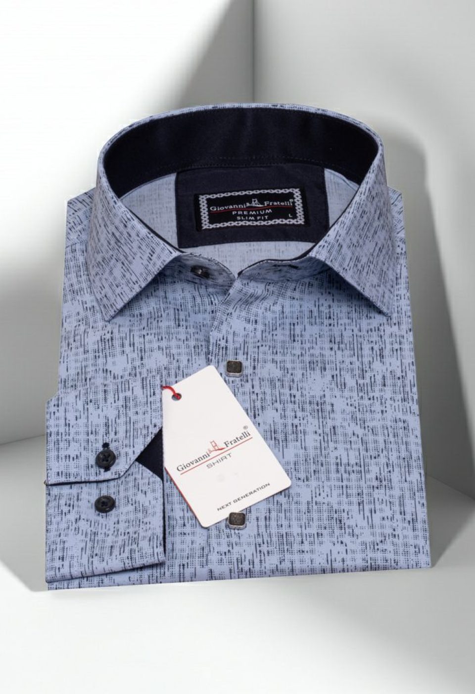 Slim Fit Uzun Kol Dijital Baskılı Desenli Erkek Gömlek 3GMK312198008