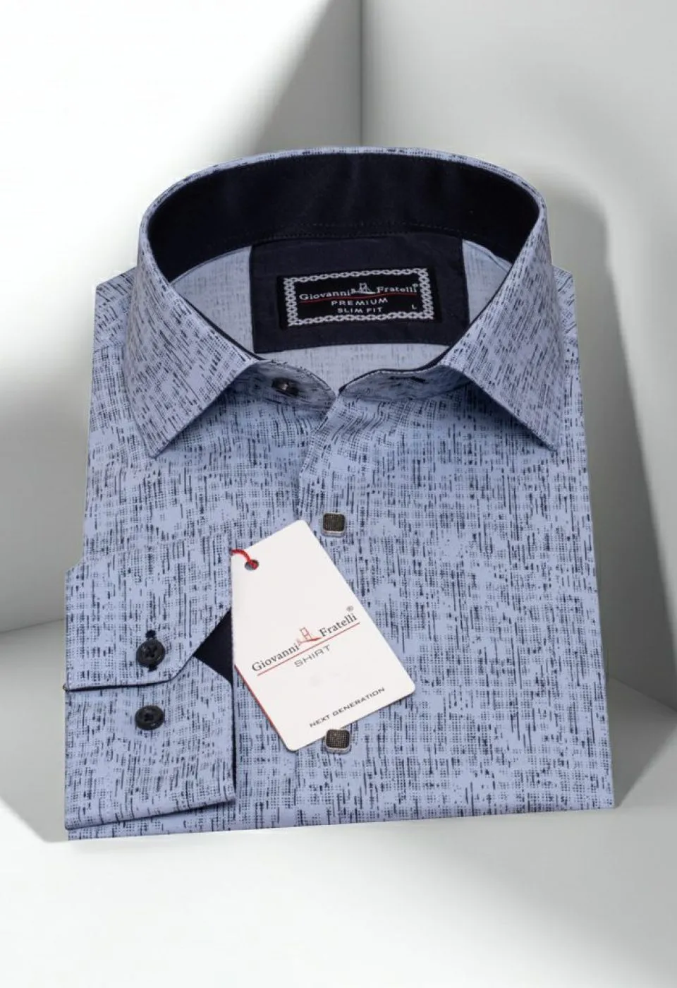 Slim Fit Uzun Kol Dijital Baskılı Desenli Erkek Gömlek 3GMK312198008