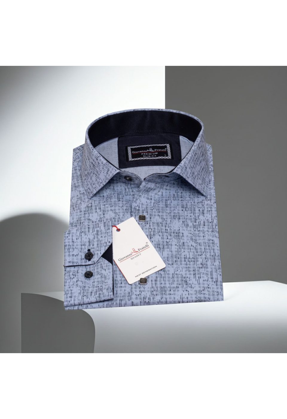 Slim Fit Uzun Kol Dijital Baskılı Desenli Erkek Gömlek 3GMK312198008 - Giovanni Fratelli