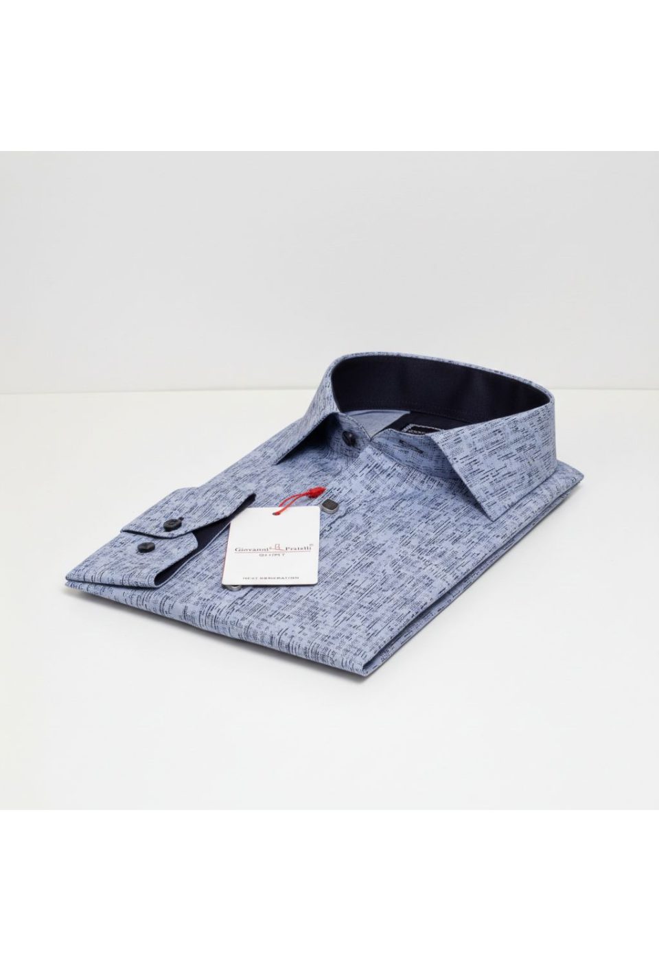 Slim Fit Uzun Kol Dijital Baskılı Desenli Erkek Gömlek 3GMK312198008 - Giovanni Fratelli