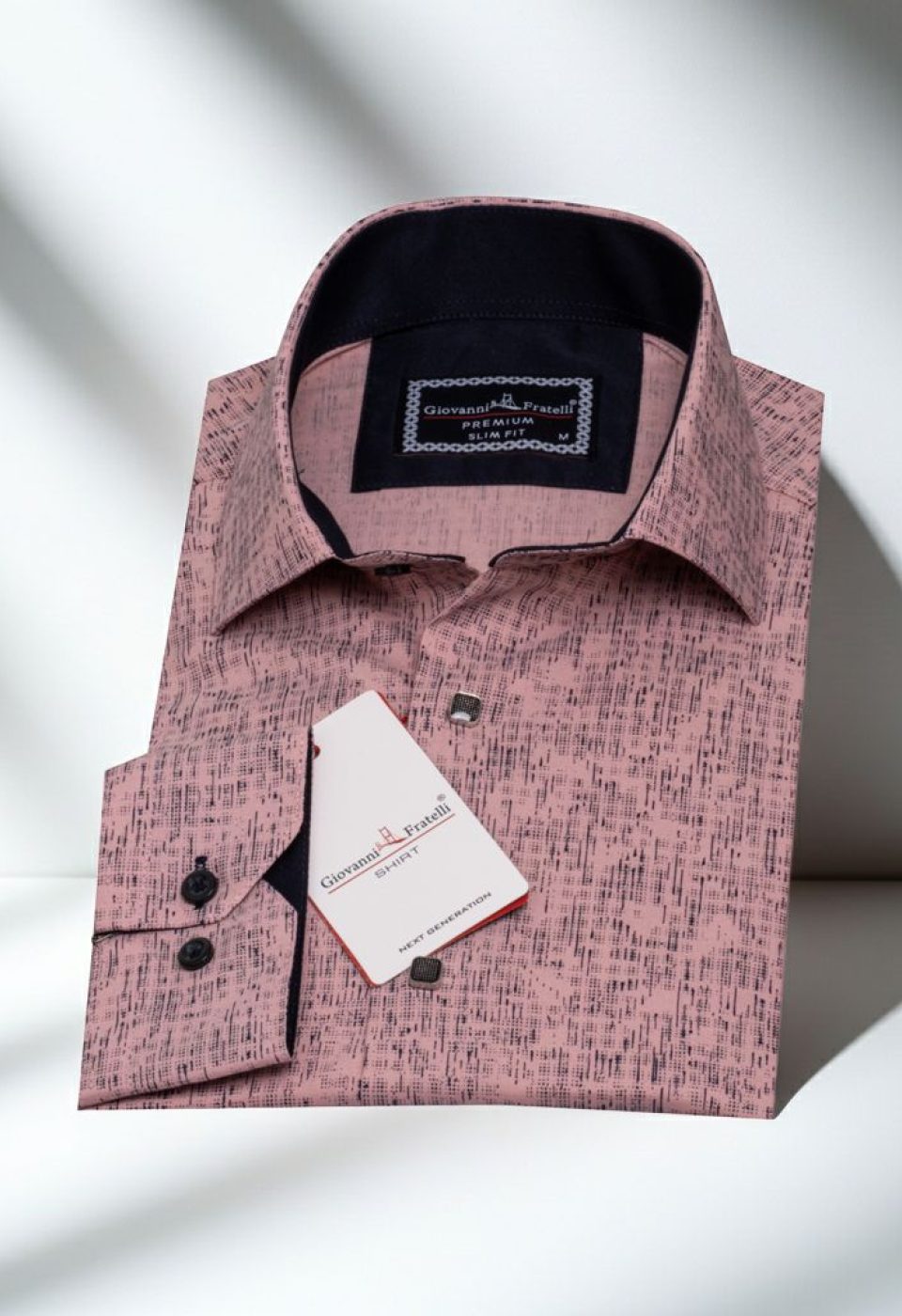 Slim Fit Uzun Kol Dijital Baskılı Desenli Erkek Gömlek 3GMK312198009