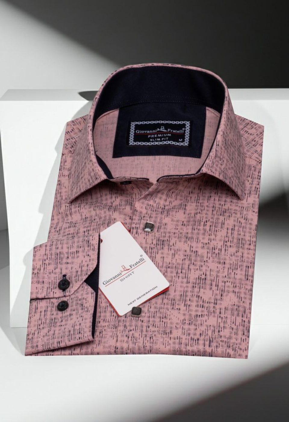 Slim Fit Uzun Kol Dijital Baskılı Desenli Erkek Gömlek 3GMK312198009 - Giovanni Fratelli