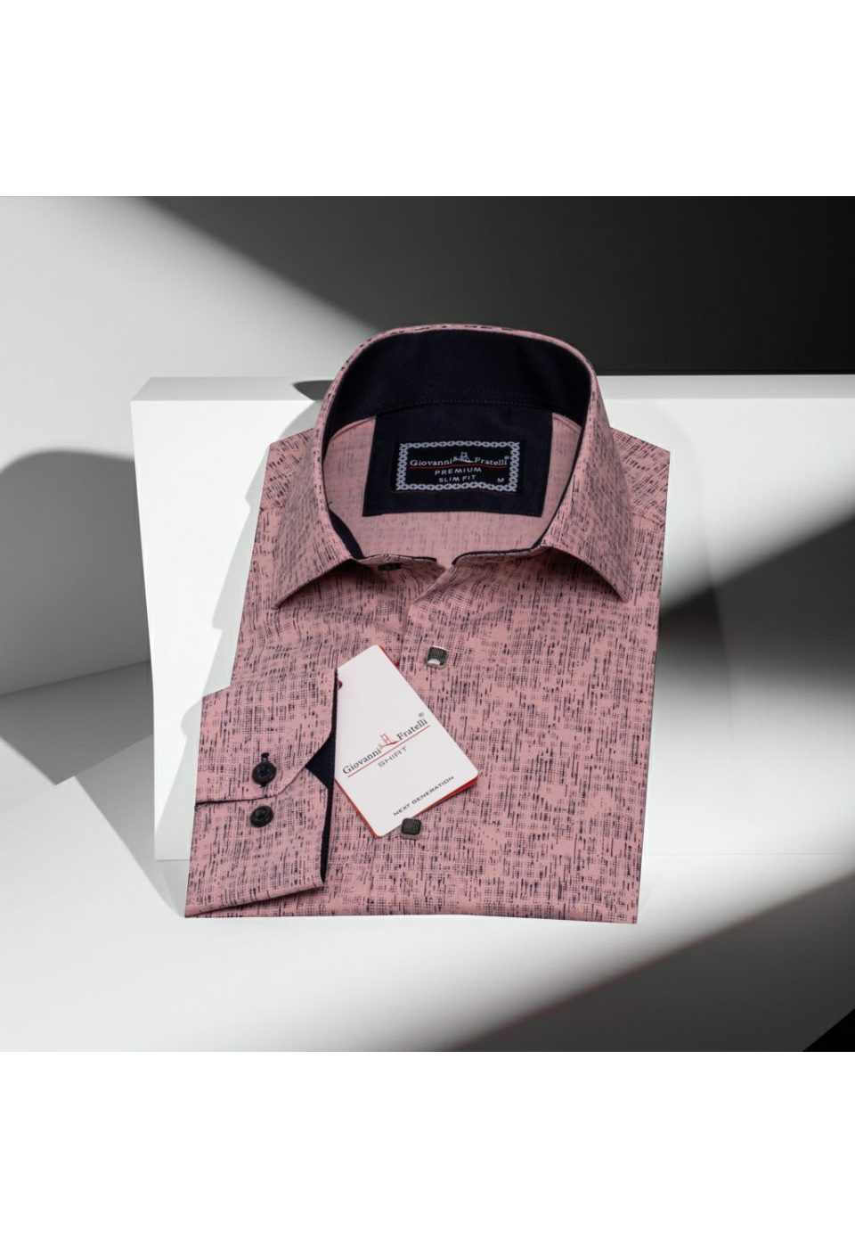 Slim Fit Uzun Kol Dijital Baskılı Desenli Erkek Gömlek 3GMK312198009 - Giovanni Fratelli