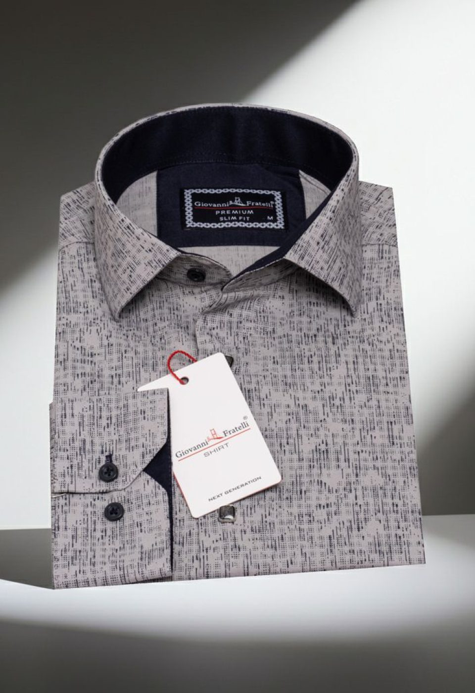 Slim Fit Uzun Kol Dijital Baskılı Desenli Erkek Gömlek 3GMK312198011 - Giovanni Fratelli