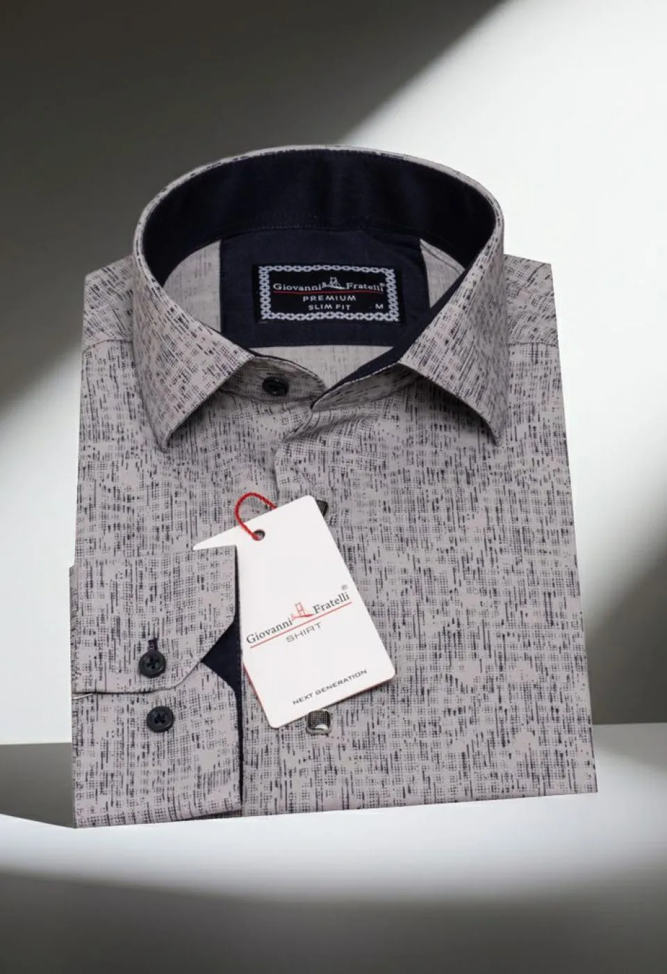 Slim Fit Uzun Kol Dijital Baskılı Desenli Erkek Gömlek 3GMK312198011 - Giovanni Fratelli