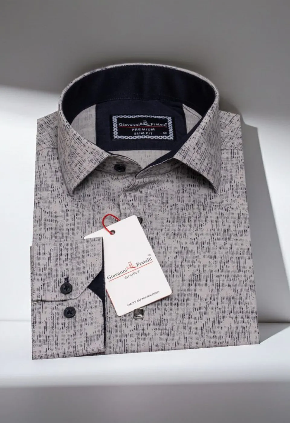 Slim Fit Uzun Kol Dijital Baskılı Desenli Erkek Gömlek 3GMK312198011