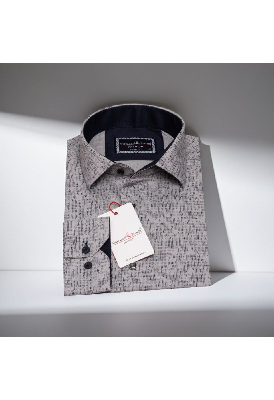 Slim Fit Uzun Kol Dijital Baskılı Desenli Erkek Gömlek 3GMK312198011 - Giovanni Fratelli