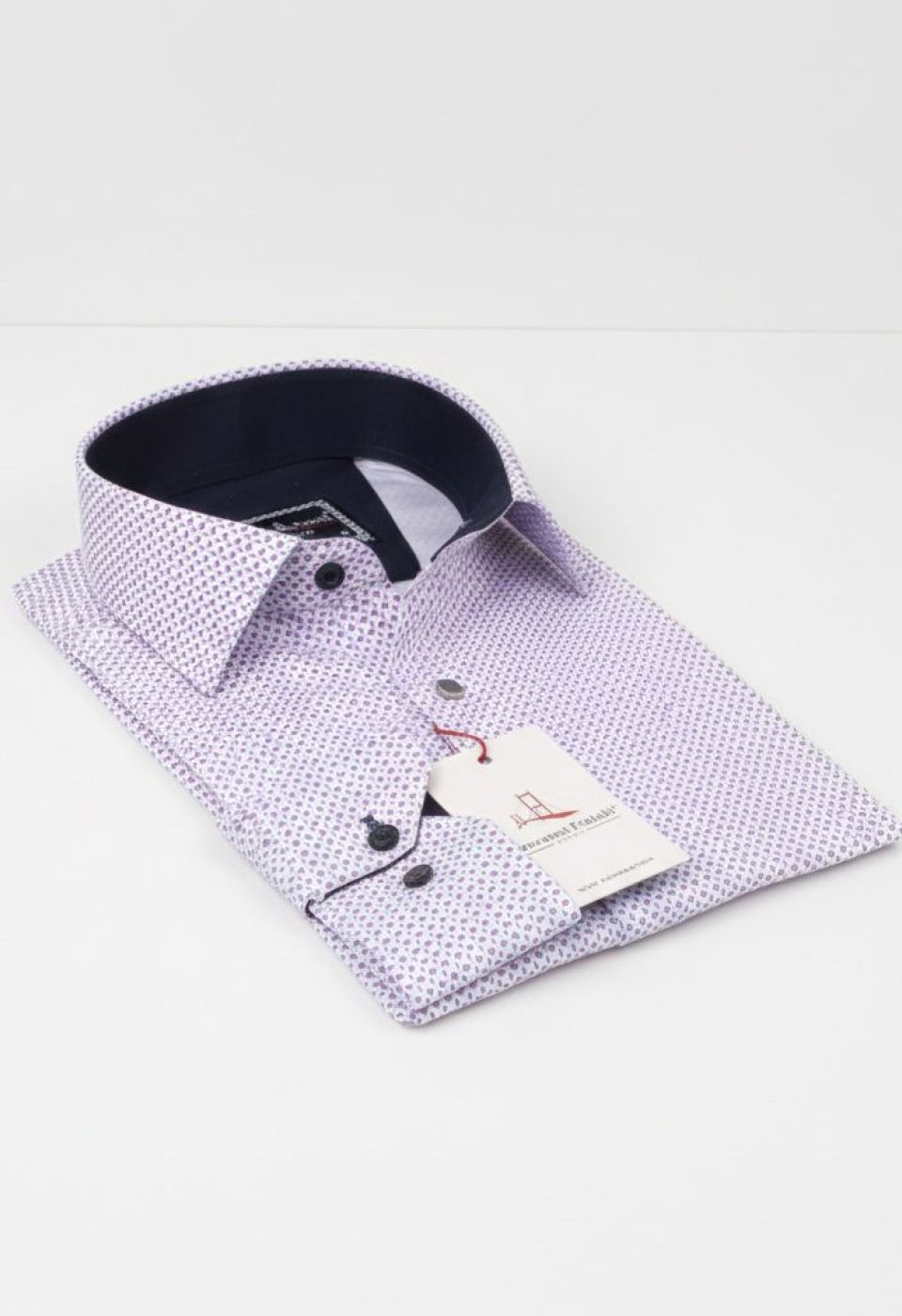 Slim Fit Uzun Kol Desenli Saten Gömlek 3GMK312411006 Slim Fit Uzun Kol Desenli Saten Gömlek 3GMK312411006