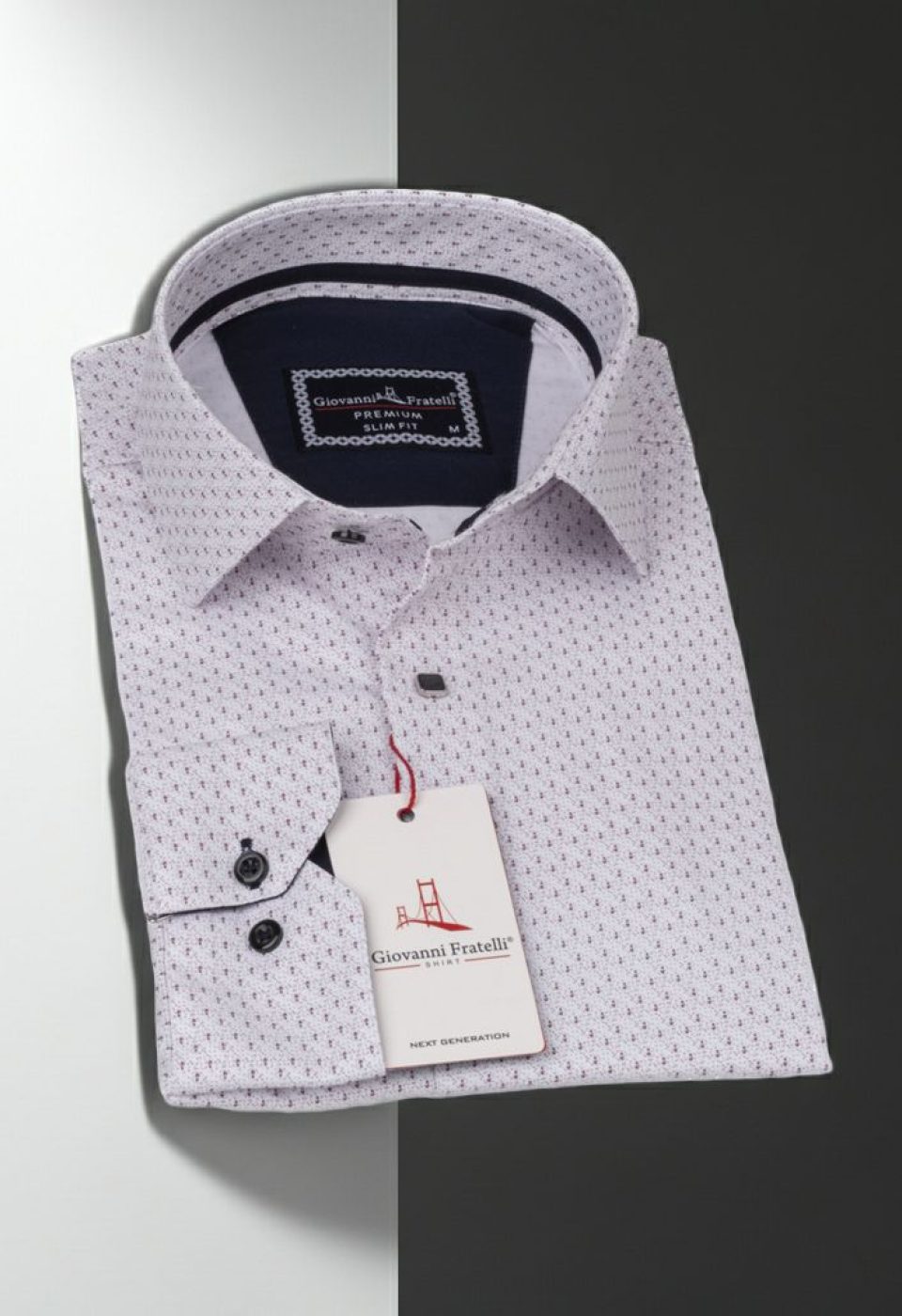 Slim Fit Uzun Kol Desenli Saten Gömlek 3GMK312413005 Slim Fit Uzun Kol Desenli Saten Gömlek 3GMK312413005