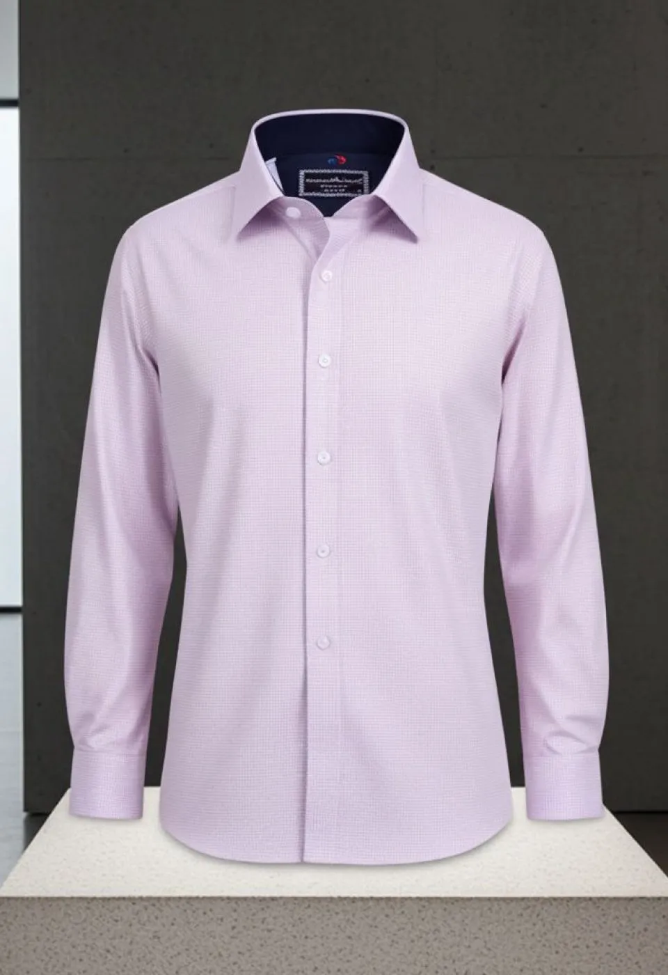Slim Fit Uzun Kol Desenli Saten Gömlek 3GMK312420002 - Giovanni Fratelli