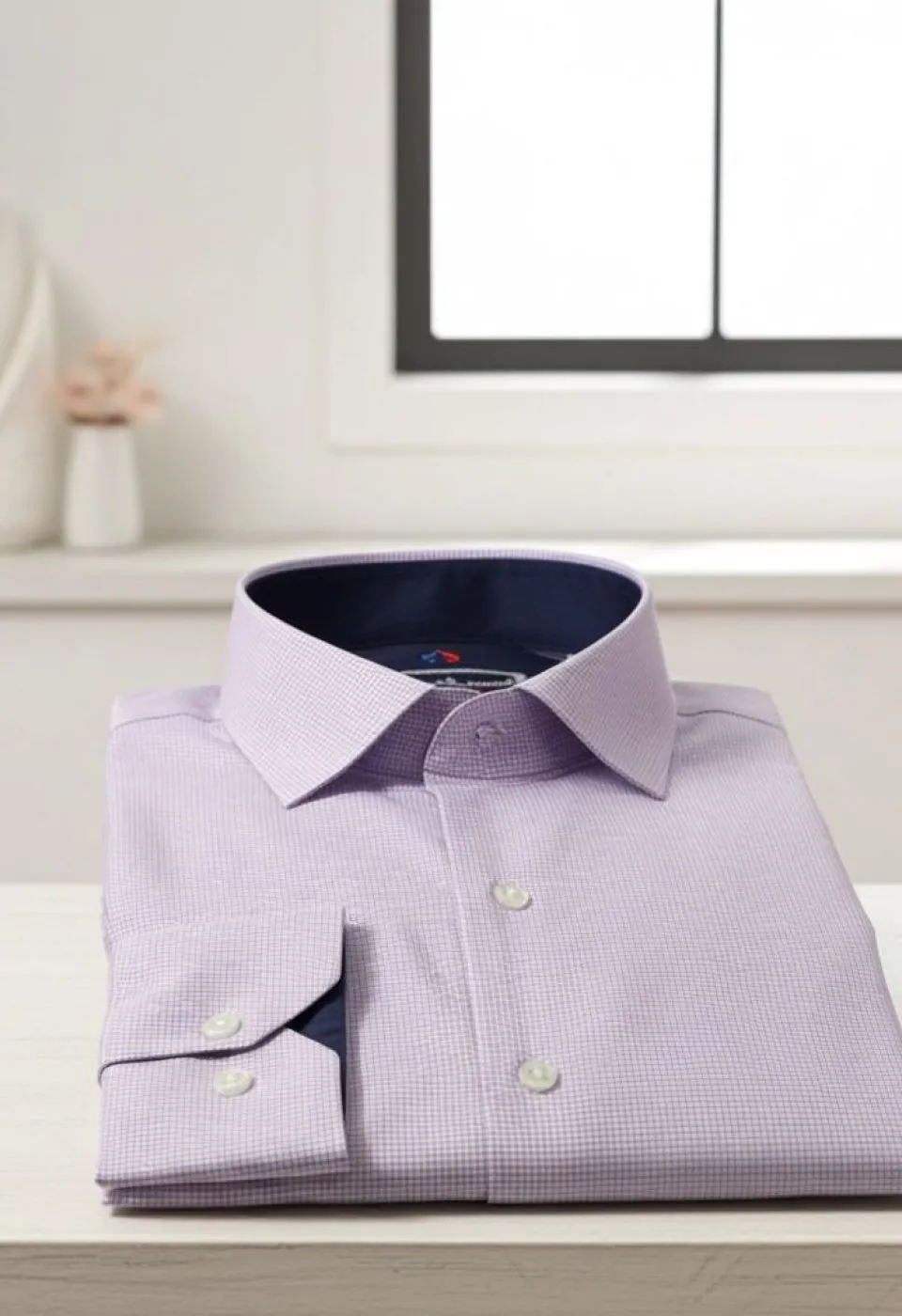 Slim Fit Uzun Kol Desenli Saten Gömlek 3GMK312420003 - Giovanni Fratelli
