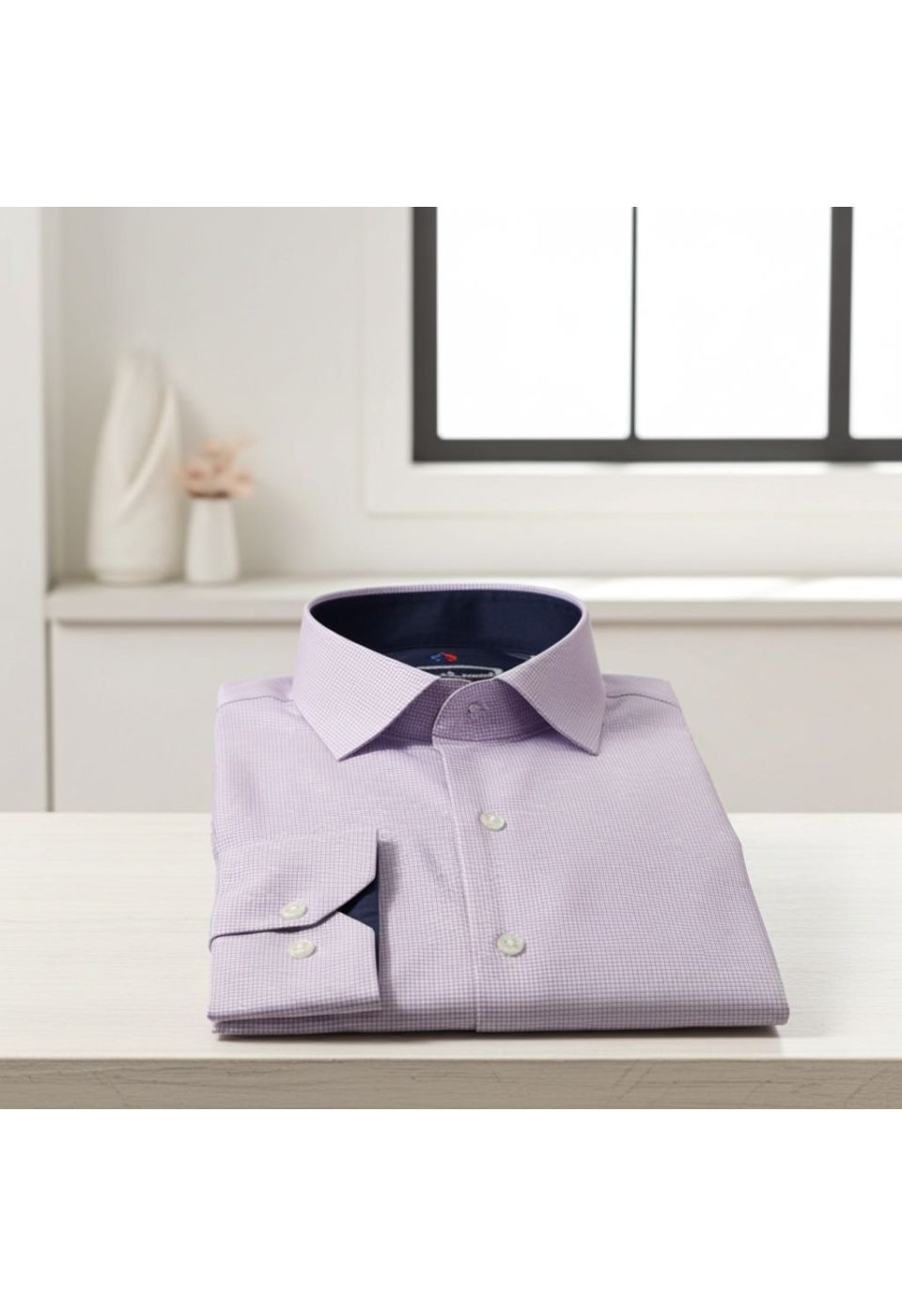 Slim Fit Uzun Kol Desenli Saten Gömlek 3GMK312420003 - Giovanni Fratelli