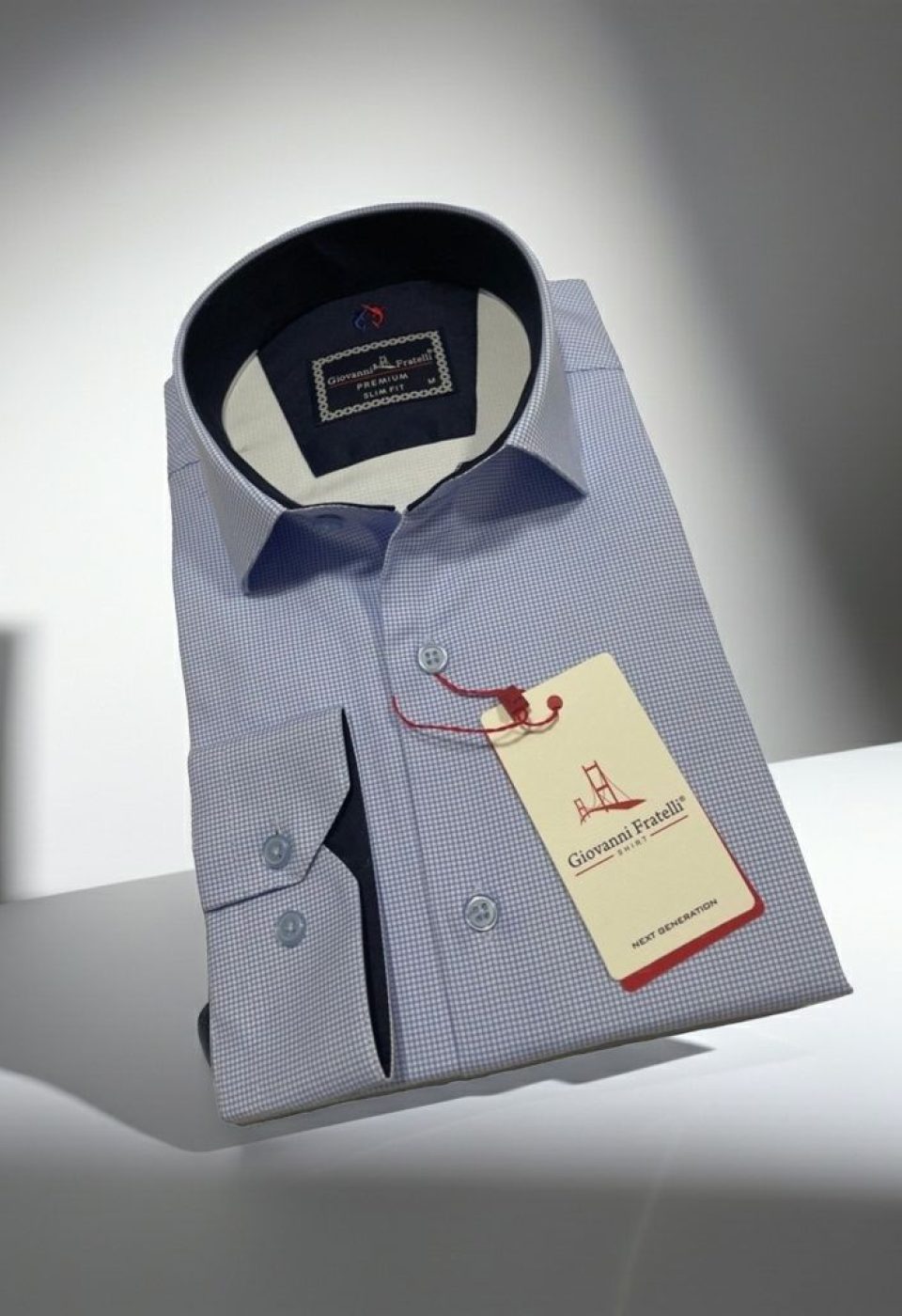 Slim Fit Uzun Kol Desenli Saten Gömlek 3GMK312420005