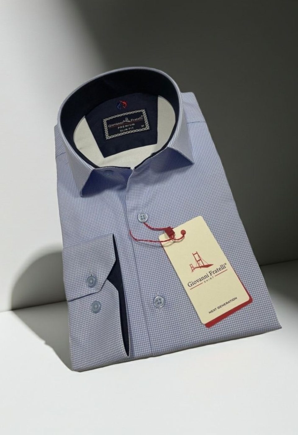 Slim Fit Uzun Kol Desenli Saten Gömlek 3GMK312420005
