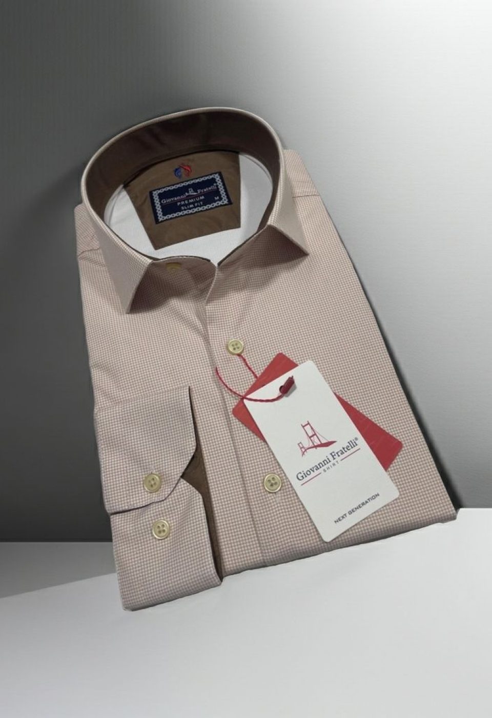 Slim Fit Uzun Kol Desenli Saten Gömlek 3GMK312420009