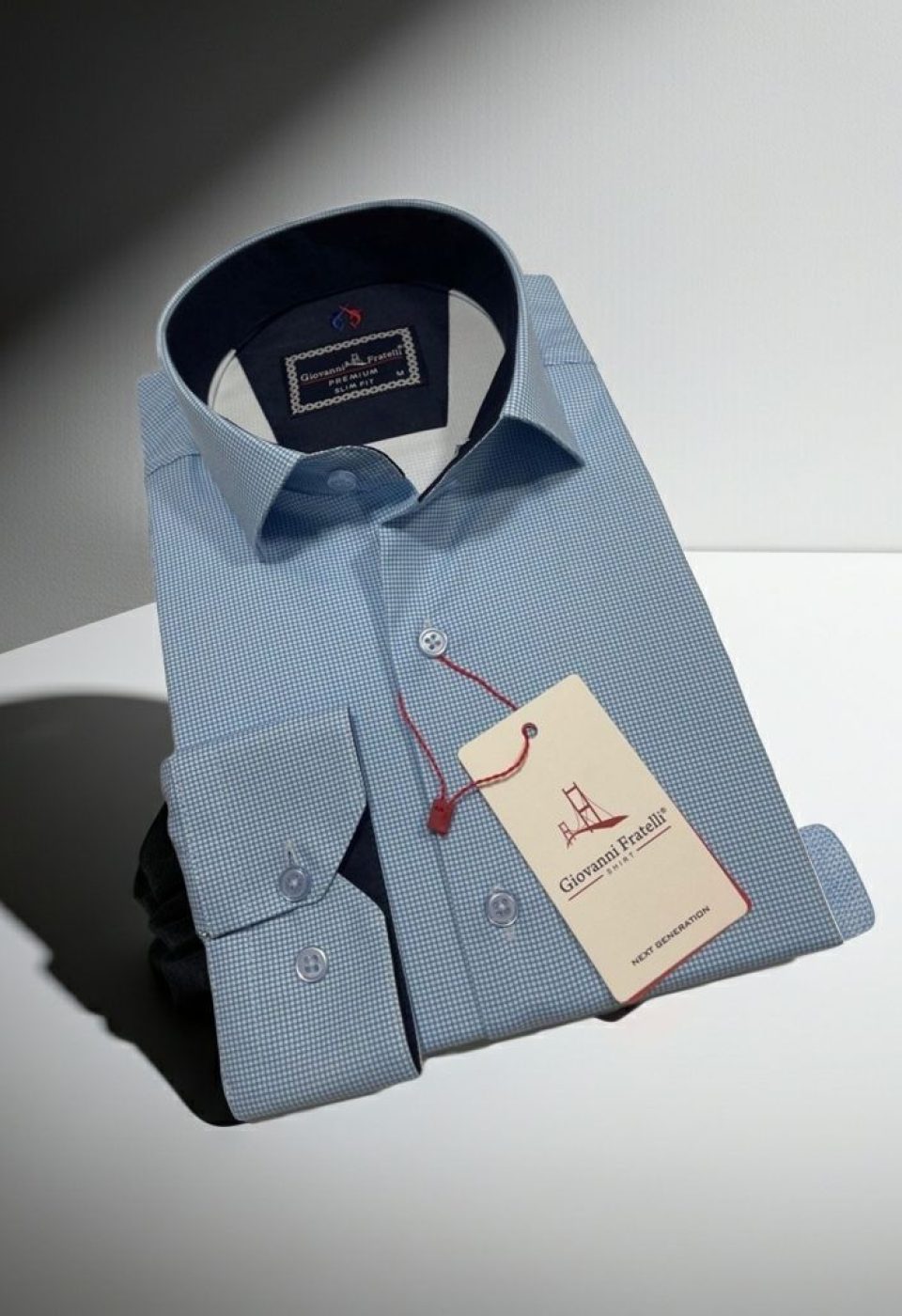 Slim Fit Uzun Kol Desenli Saten Gömlek 3GMK312420010
