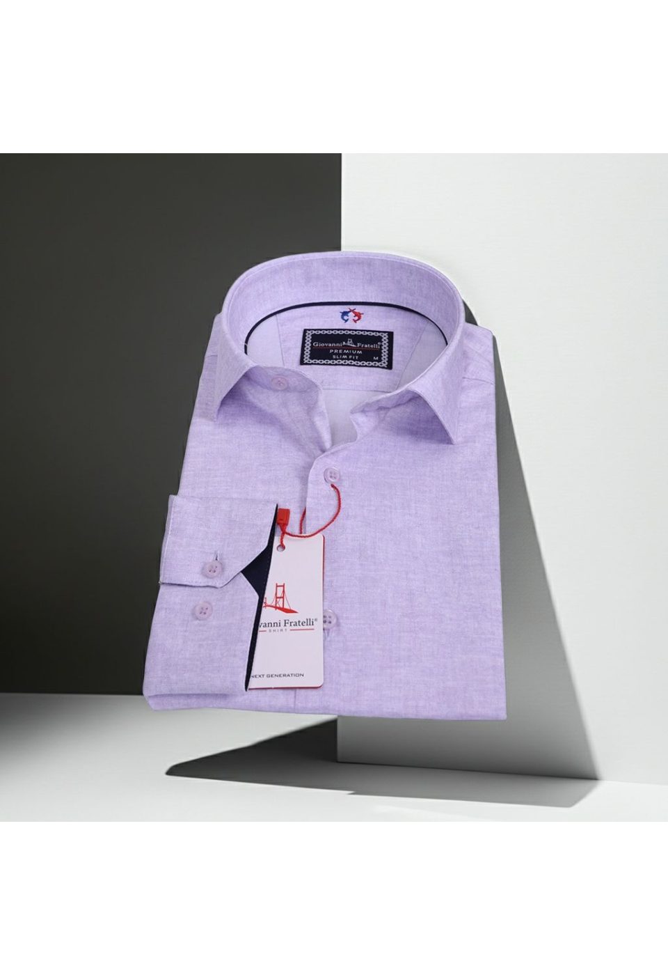 Slim Fit Uzun Kol Desenli Erkek Gömlek 3GMK312421002 - Giovanni Fratelli