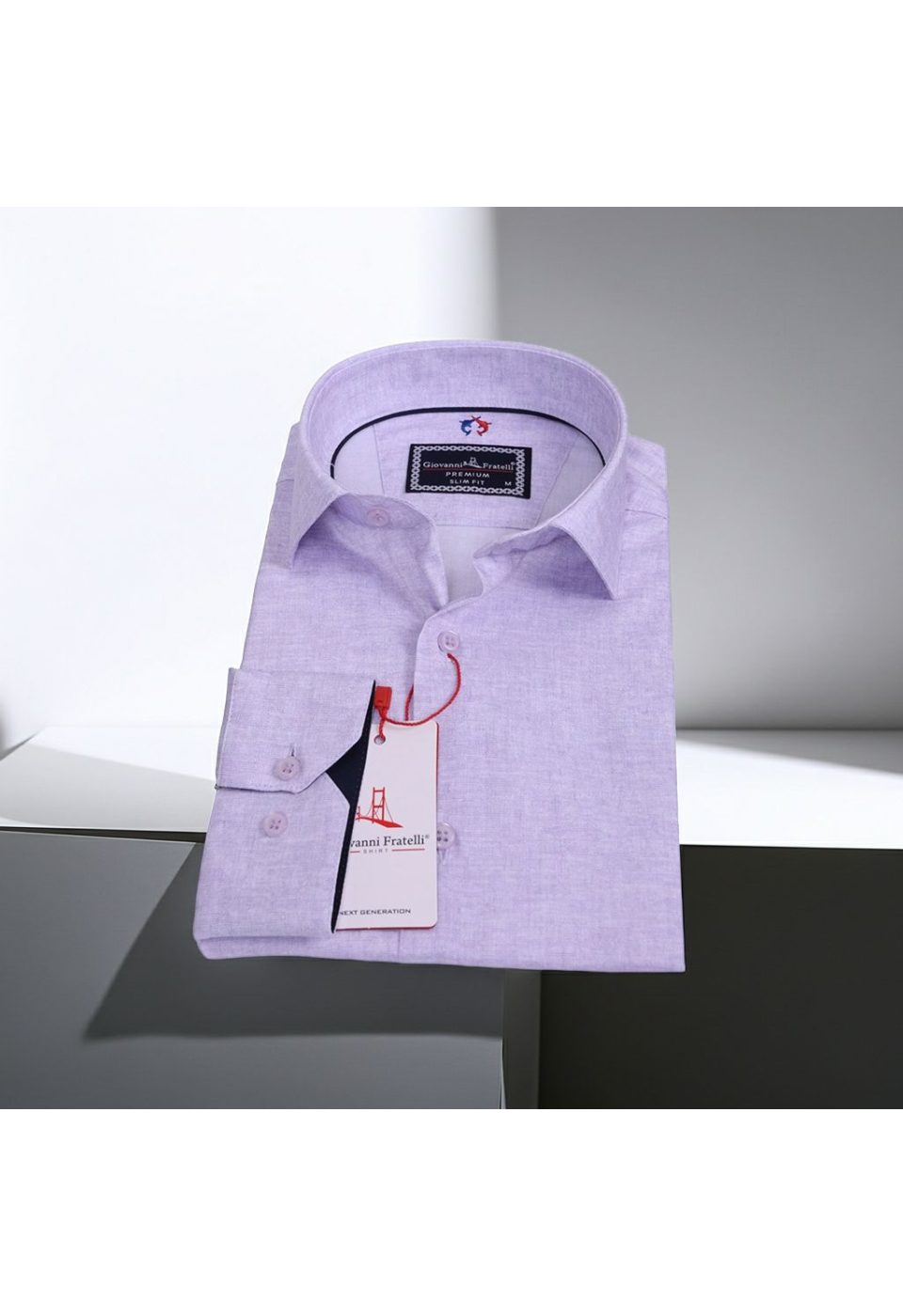Slim Fit Uzun Kol Desenli Erkek Gömlek 3GMK312421002 - Giovanni Fratelli