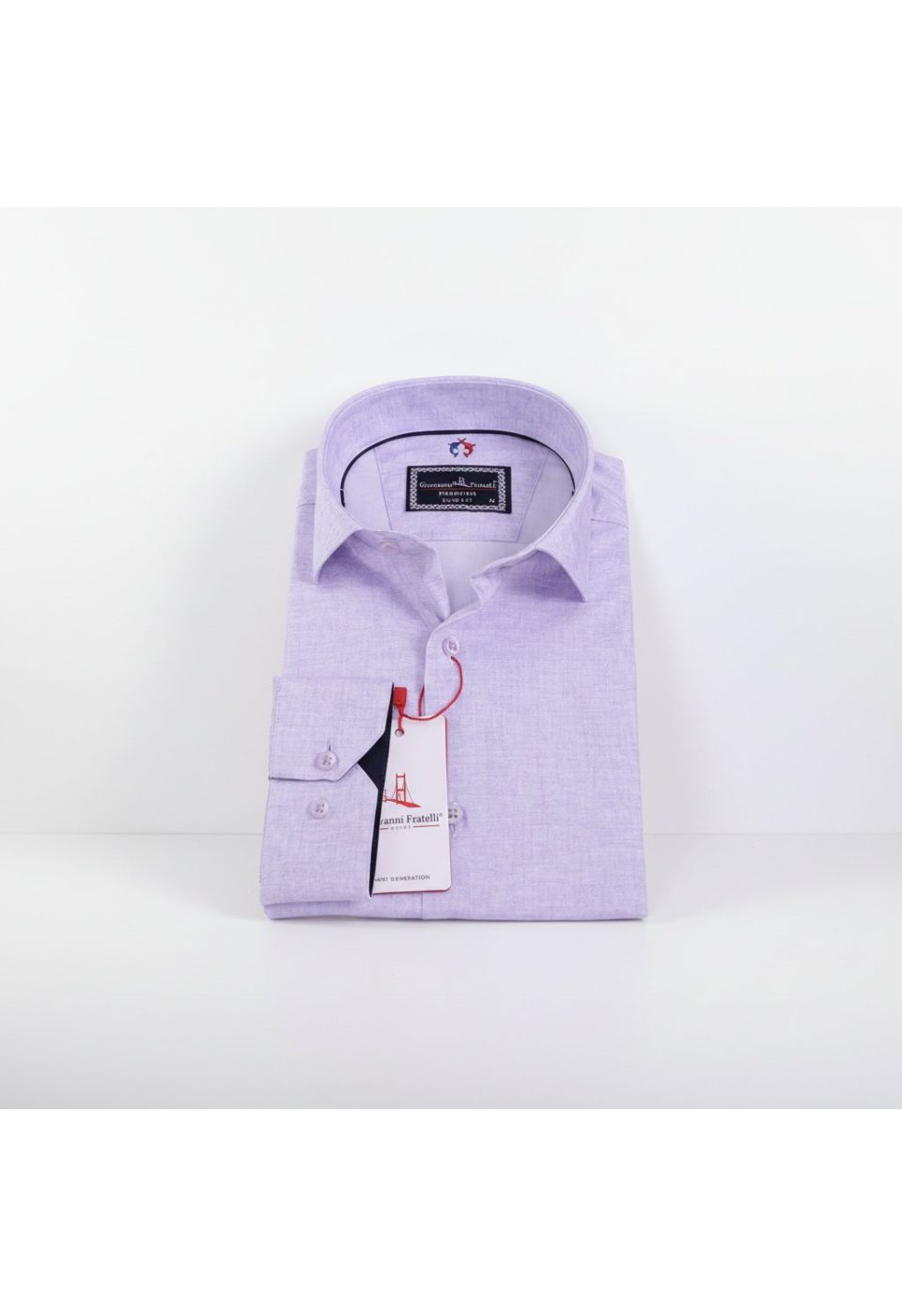 Slim Fit Uzun Kol Desenli Erkek Gömlek 3GMK312421002 - Giovanni Fratelli