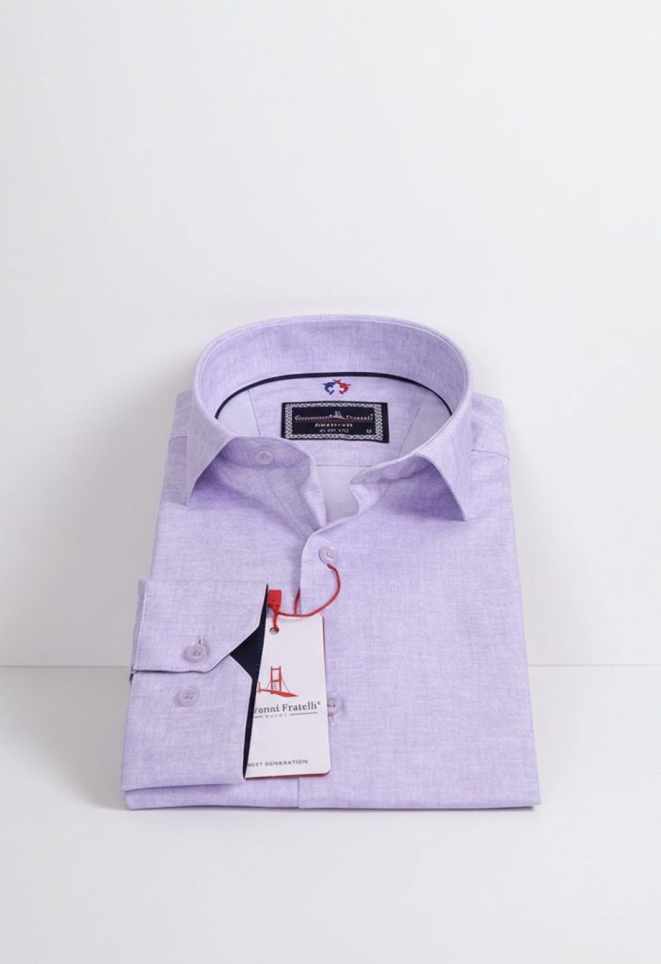 Slim Fit Uzun Kol Desenli Erkek Gömlek 3GMK312421002 - Giovanni Fratelli