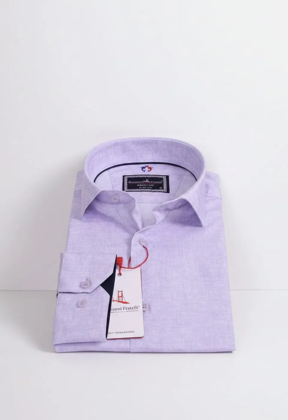 Slim Fit Uzun Kol Desenli Erkek Gömlek 3GMK312421002 - Giovanni Fratelli